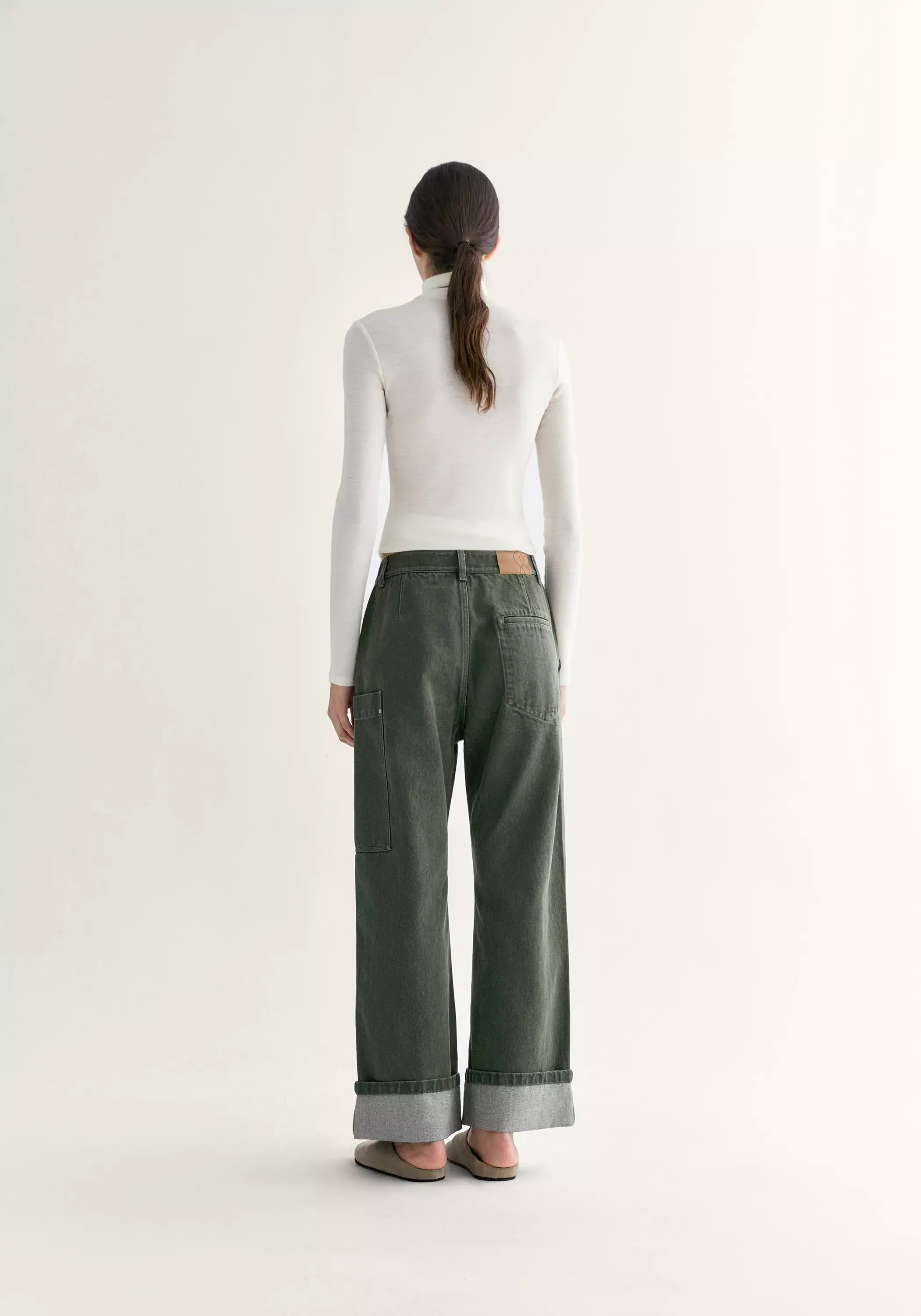 Turn-up Straight-leg Jeans - Image 5
