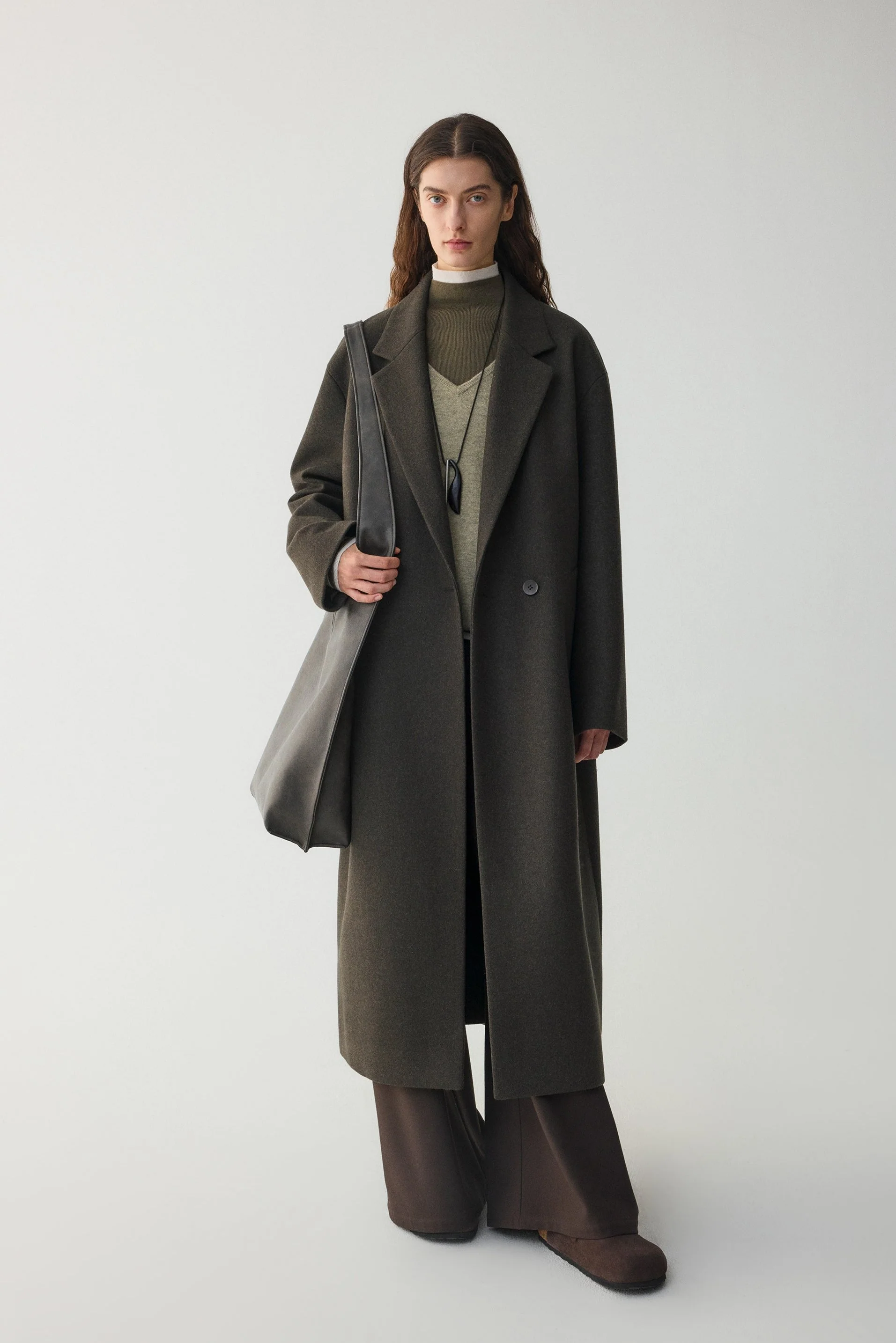 Twill Coat in Australian Merino Wool - Image 11