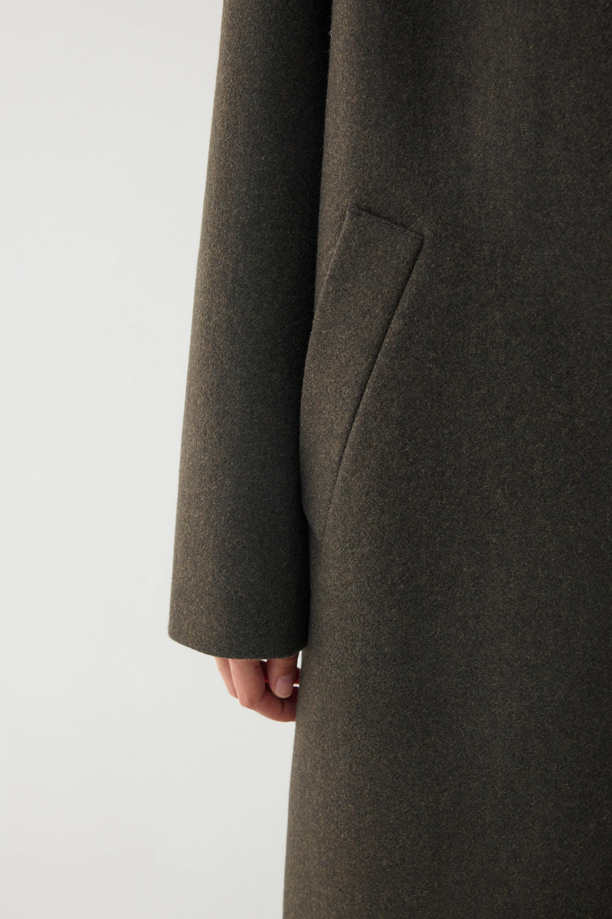 Twill Coat in Australian Merino Wool - Image 17