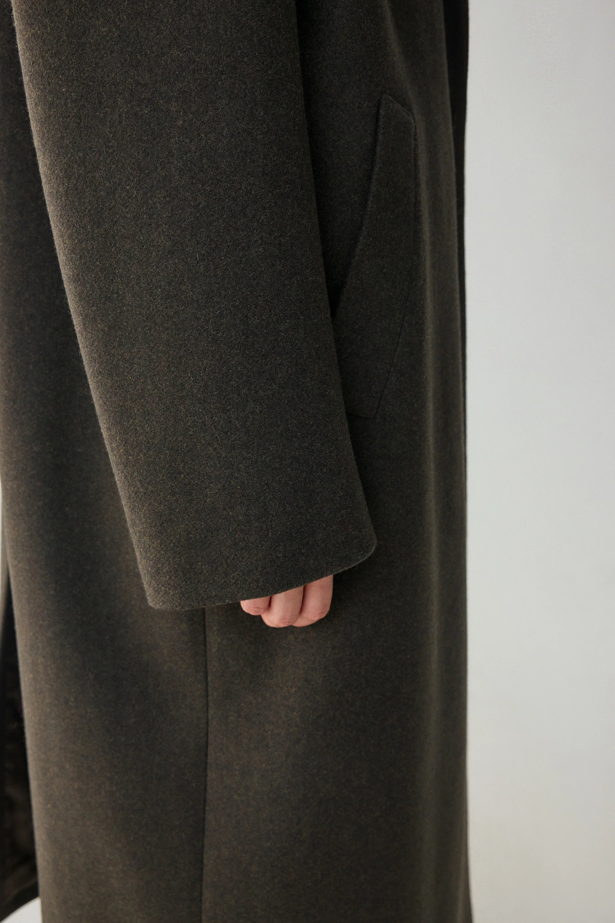 Twill Coat in Australian Merino Wool - Image 18