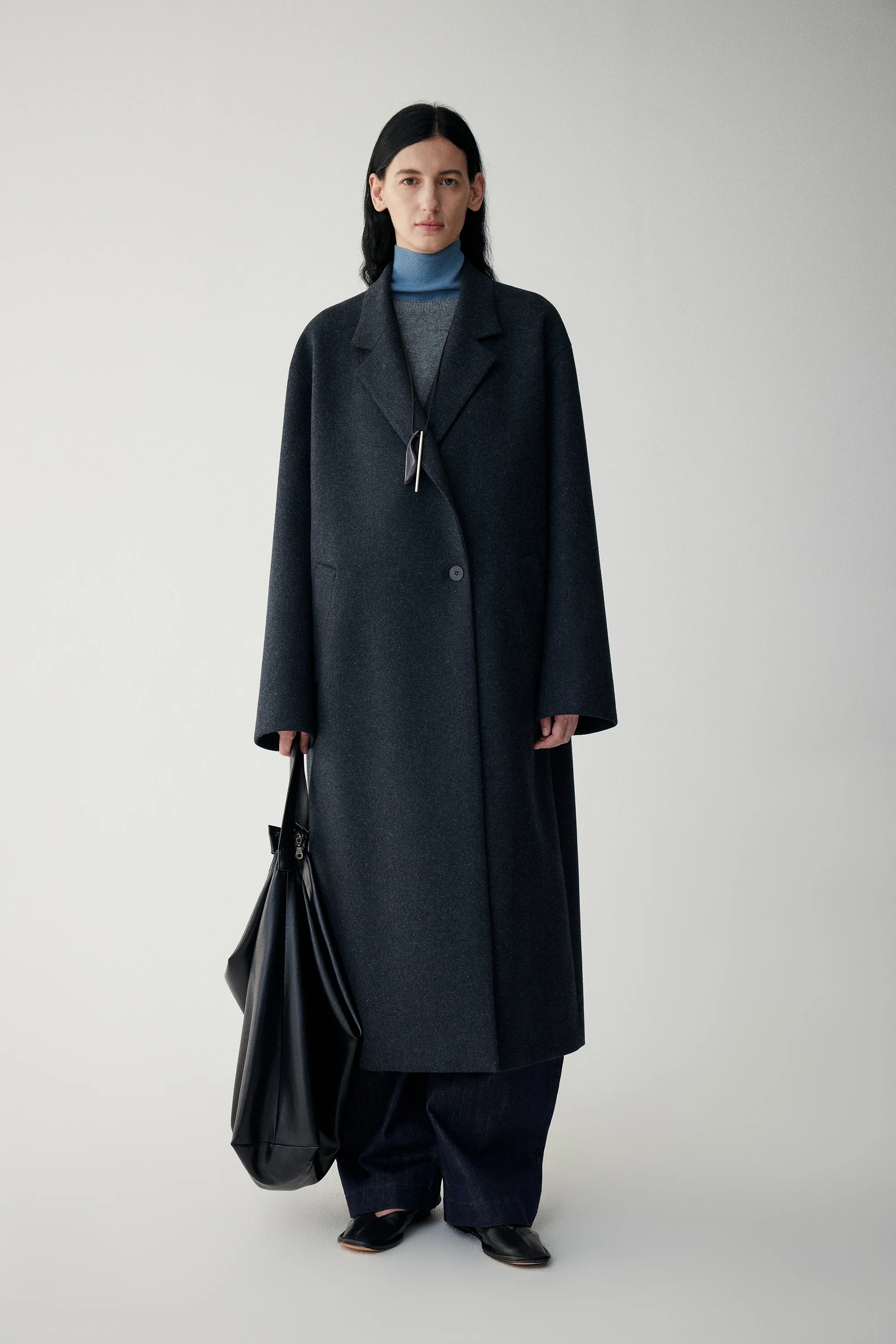 Twill Coat in Australian Merino Wool - Image 3