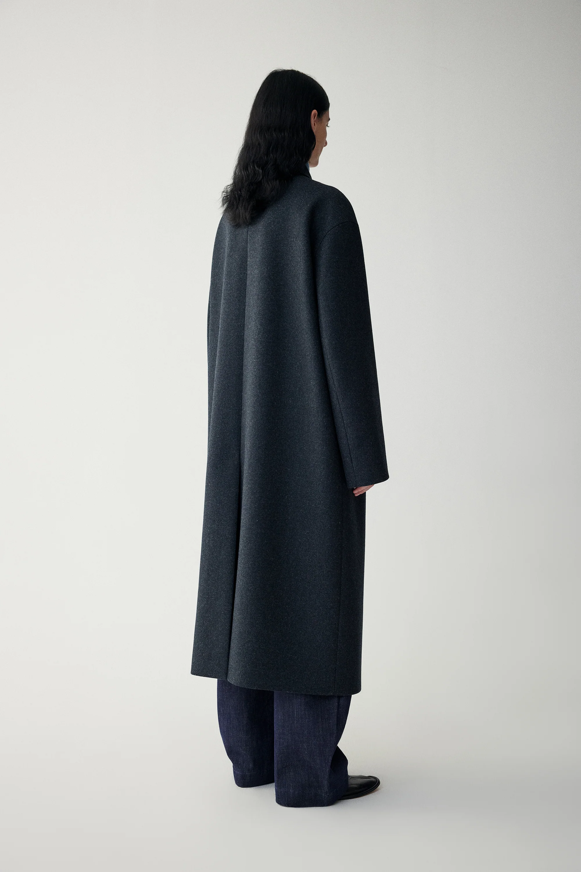 Twill Coat in Australian Merino Wool - Image 5