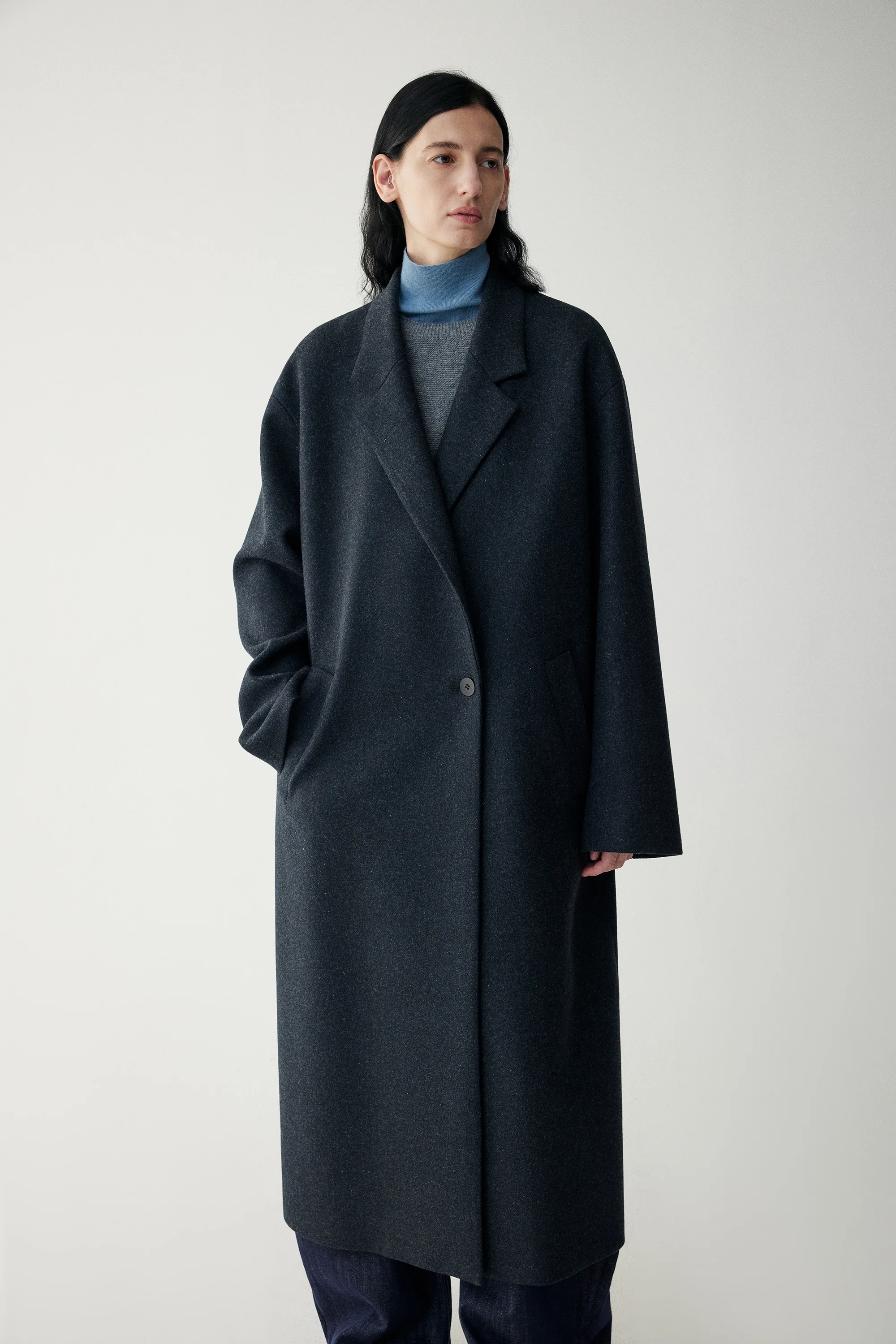 Twill Coat in Australian Merino Wool - Image 6