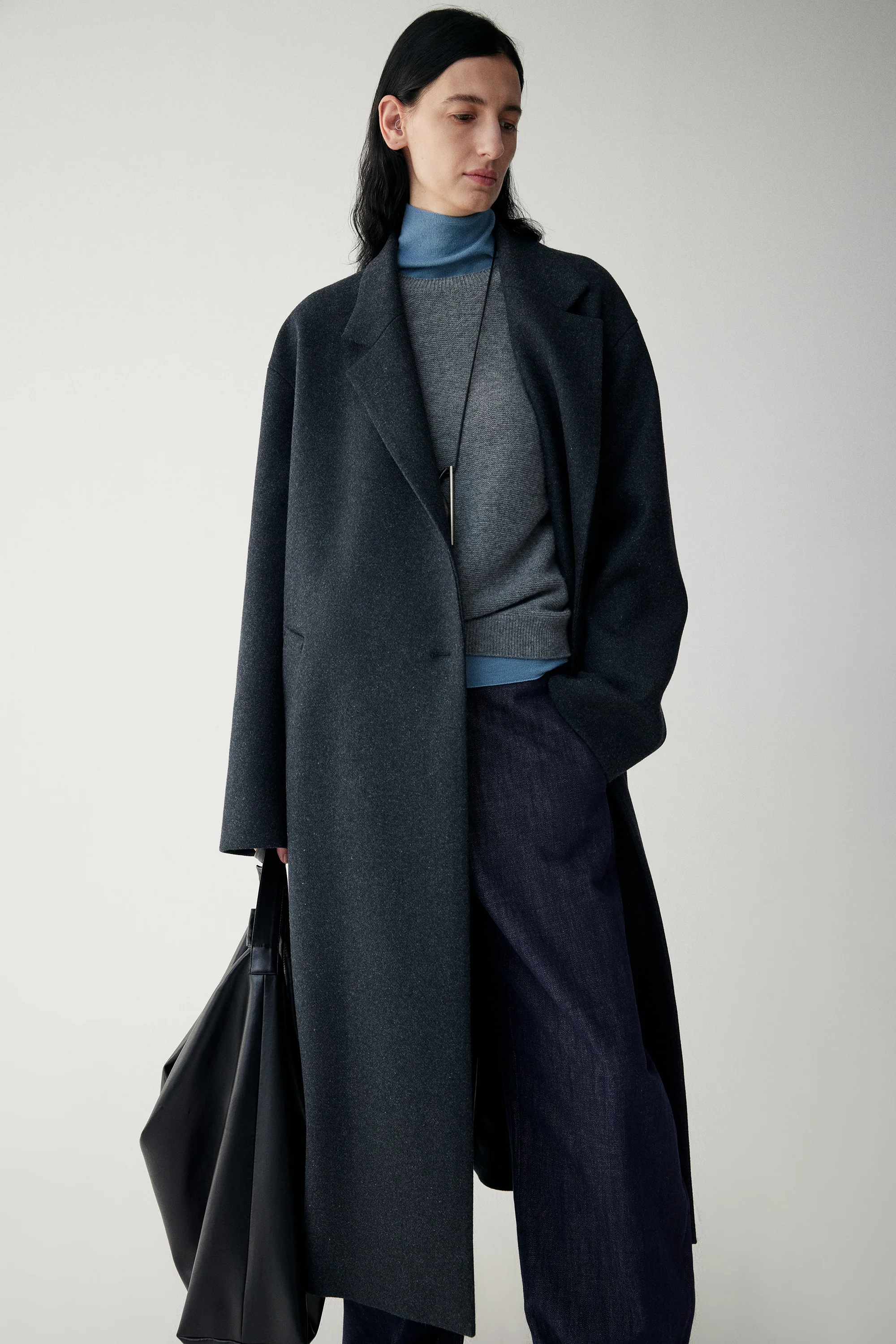 Twill Coat in Australian Merino Wool - Image 7