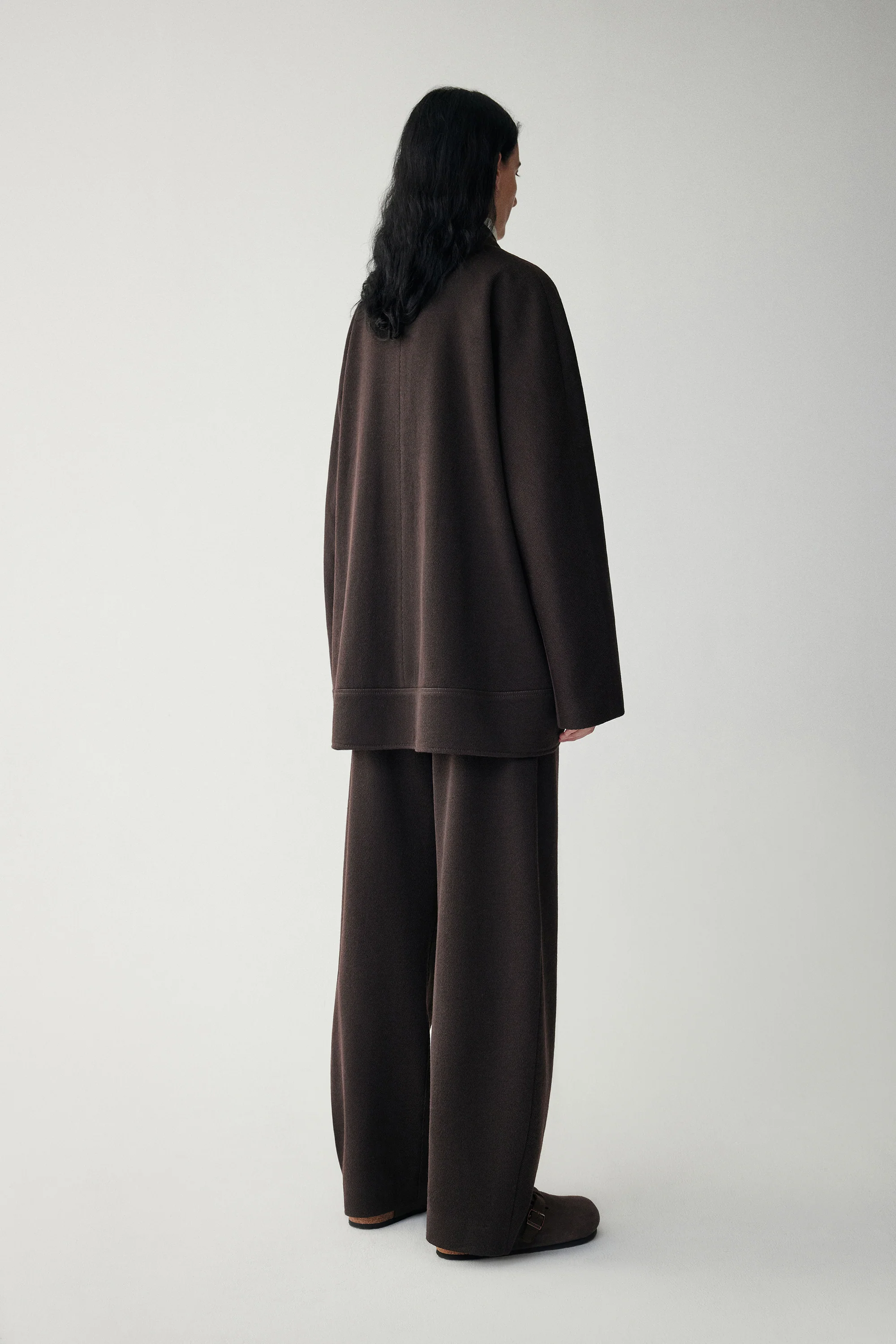 Twill Wool Barrel Pants - Image 4