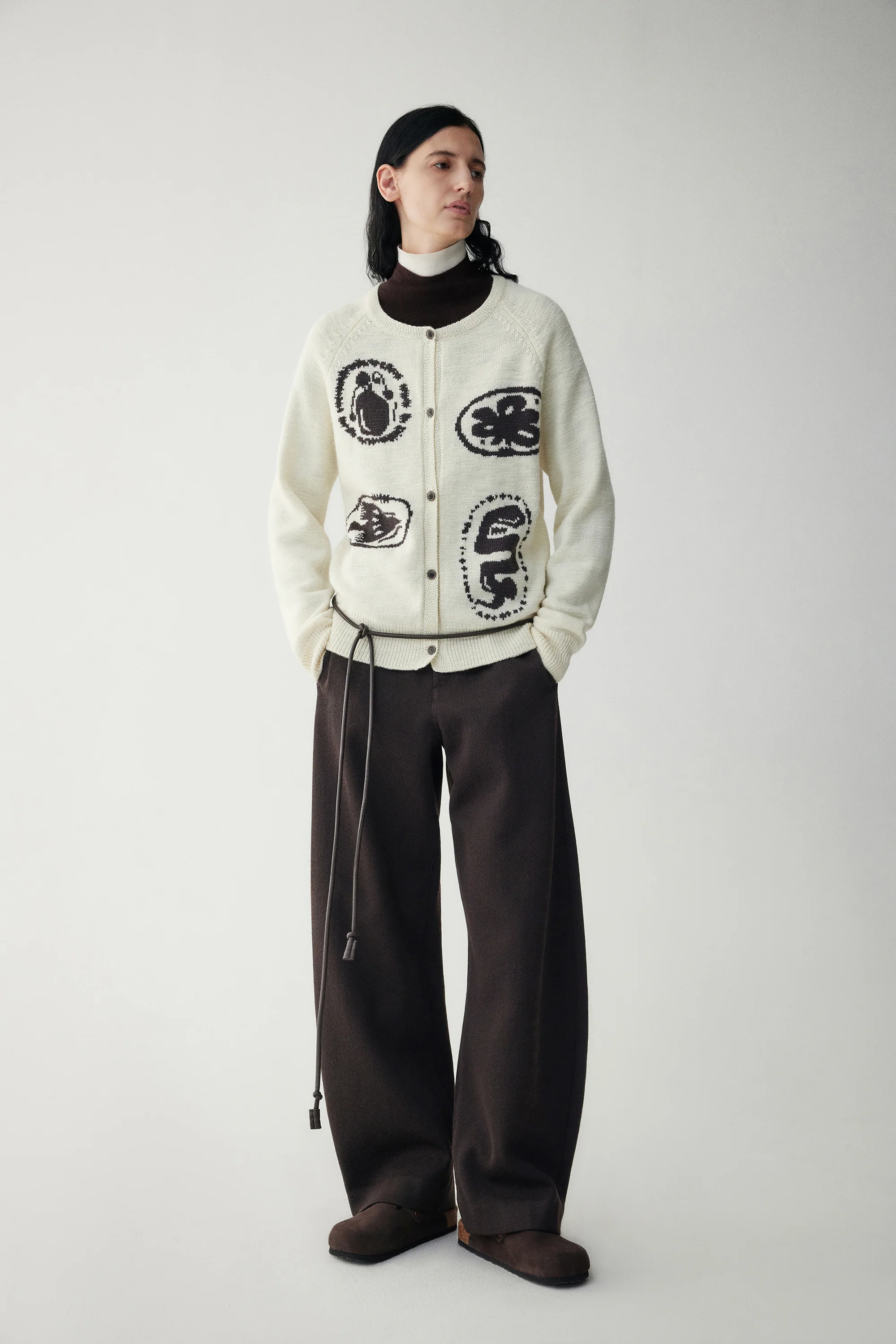 Twill Wool Barrel Pants - Image 5