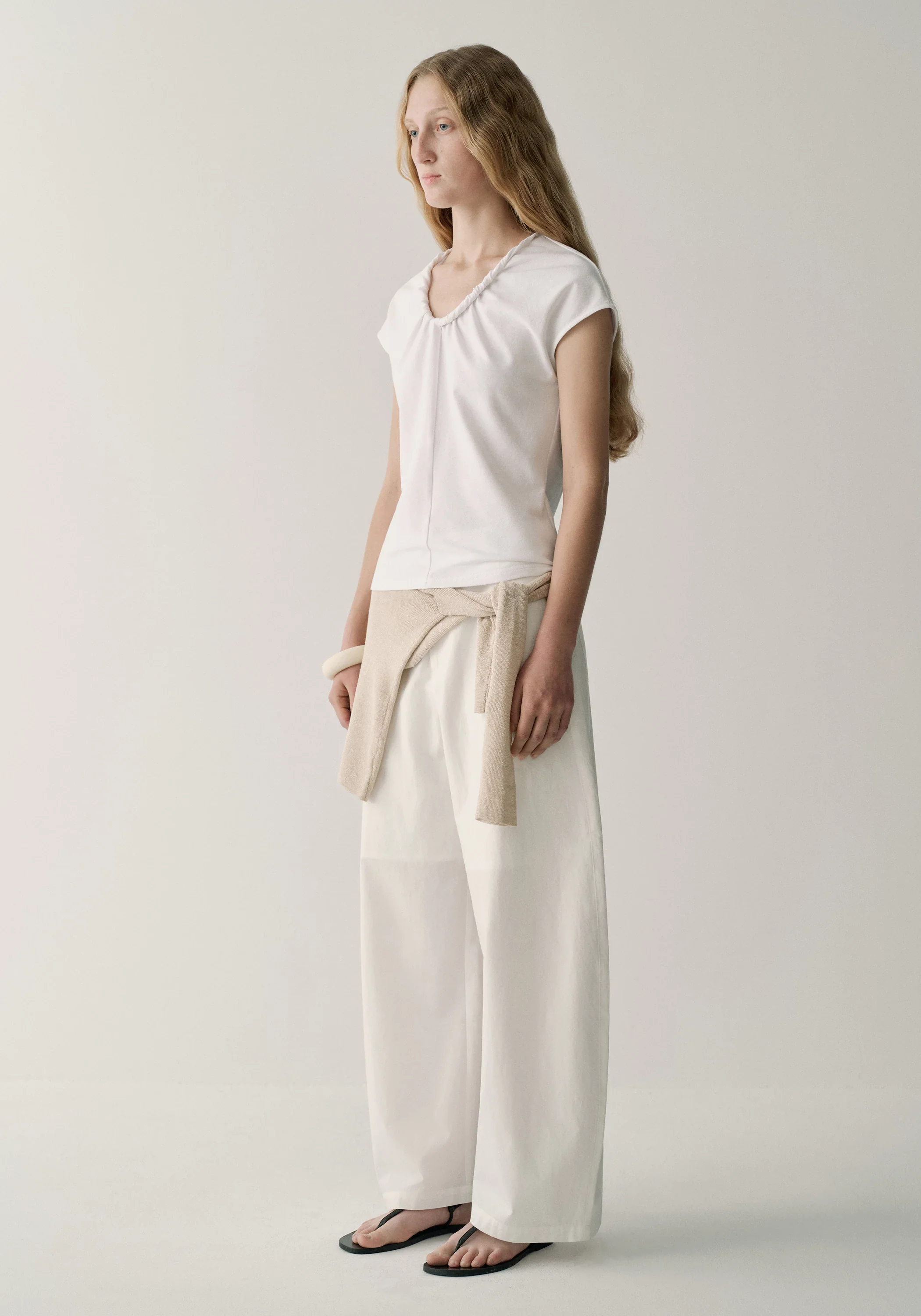 Twist-cord Cap-sleeve T-shirt - Image 13