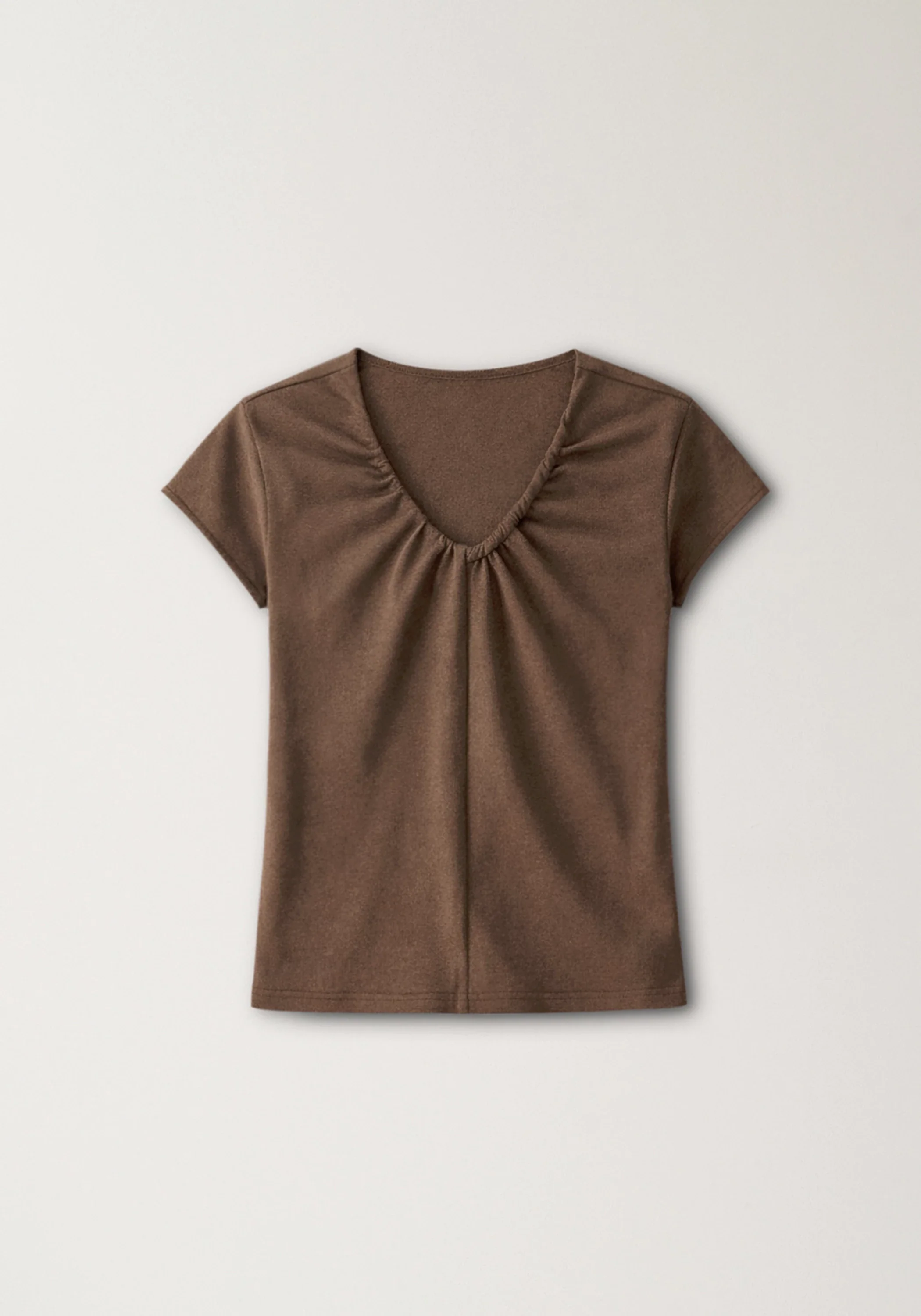 Twist-cord Cap-sleeve T-shirt - Image 2