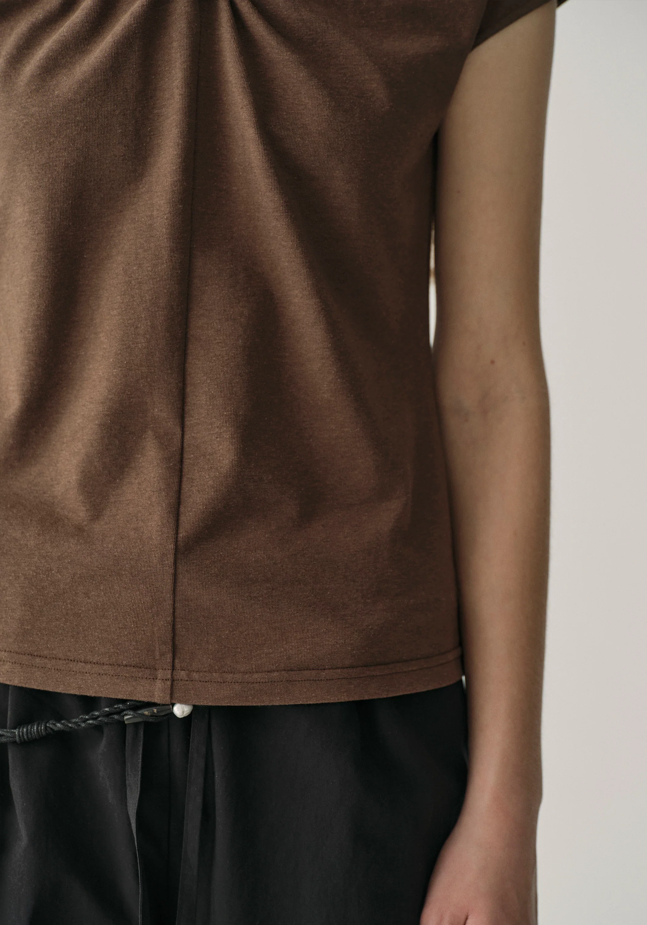 Twist-cord Cap-sleeve T-shirt - Image 9