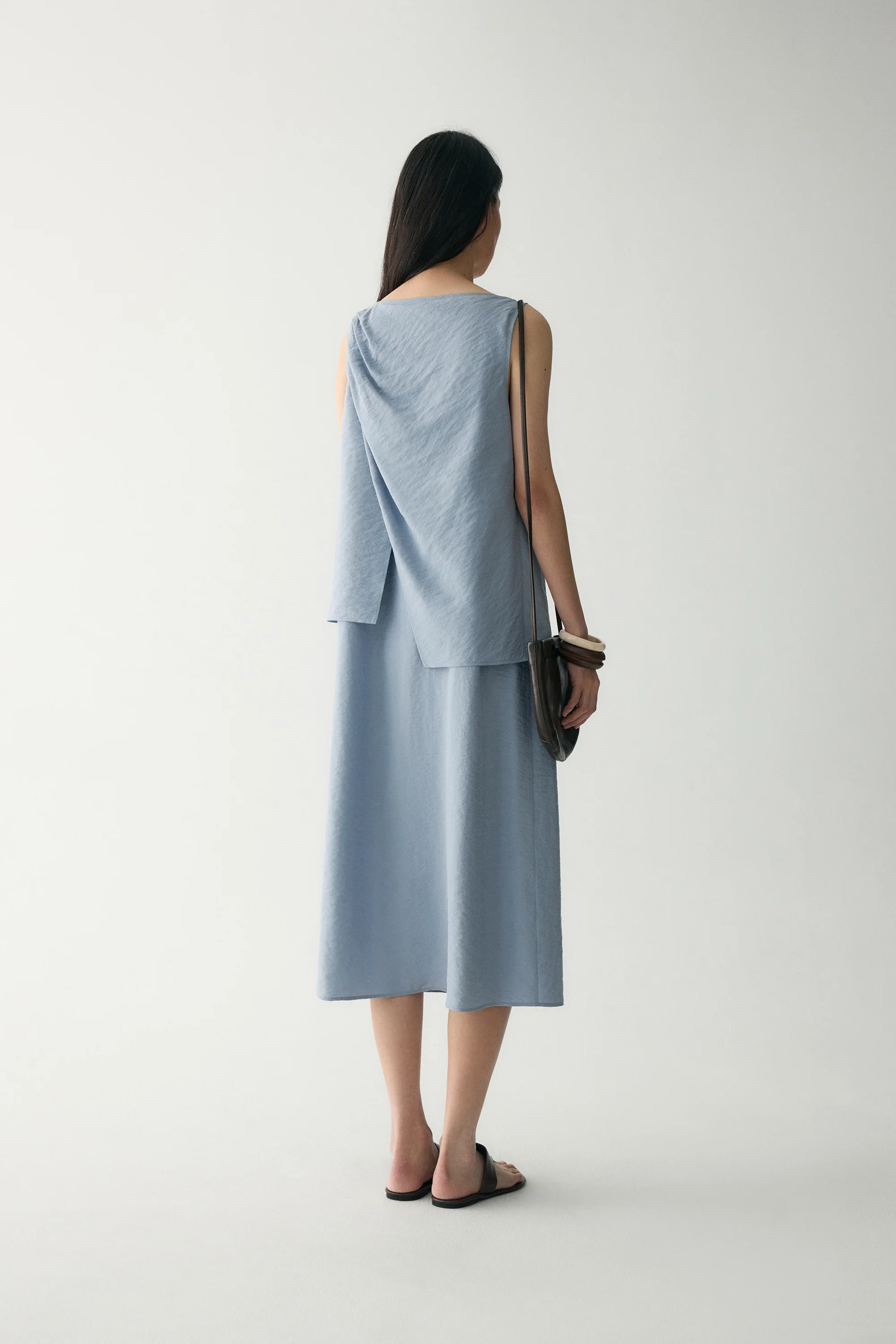Twist-detail Silk Dress - Image 10