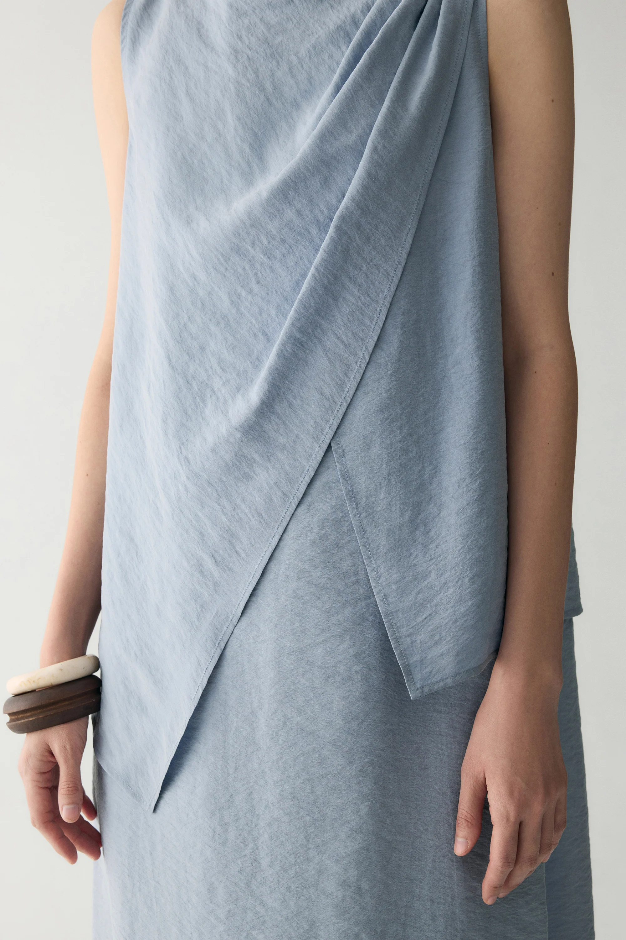 Twist-detail Silk Dress - Image 20