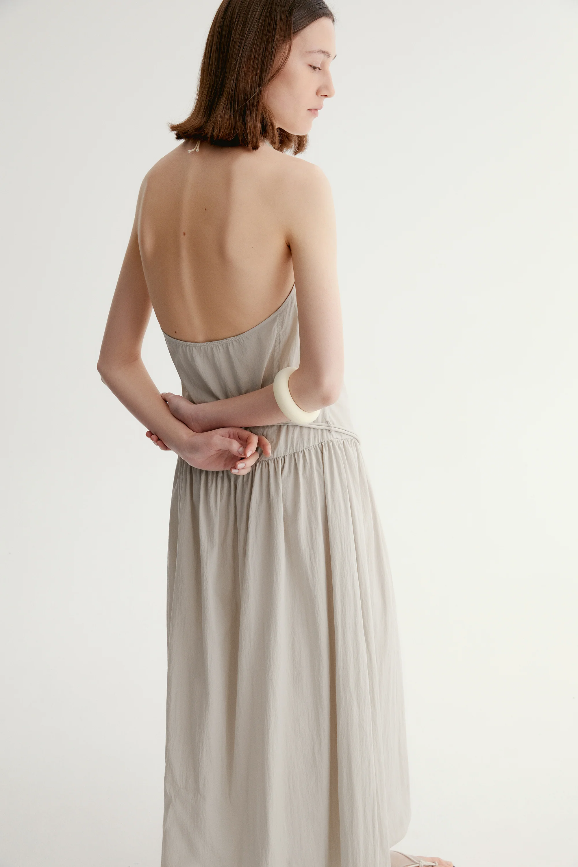 Twist-strap Halterneck Dress - Image 8