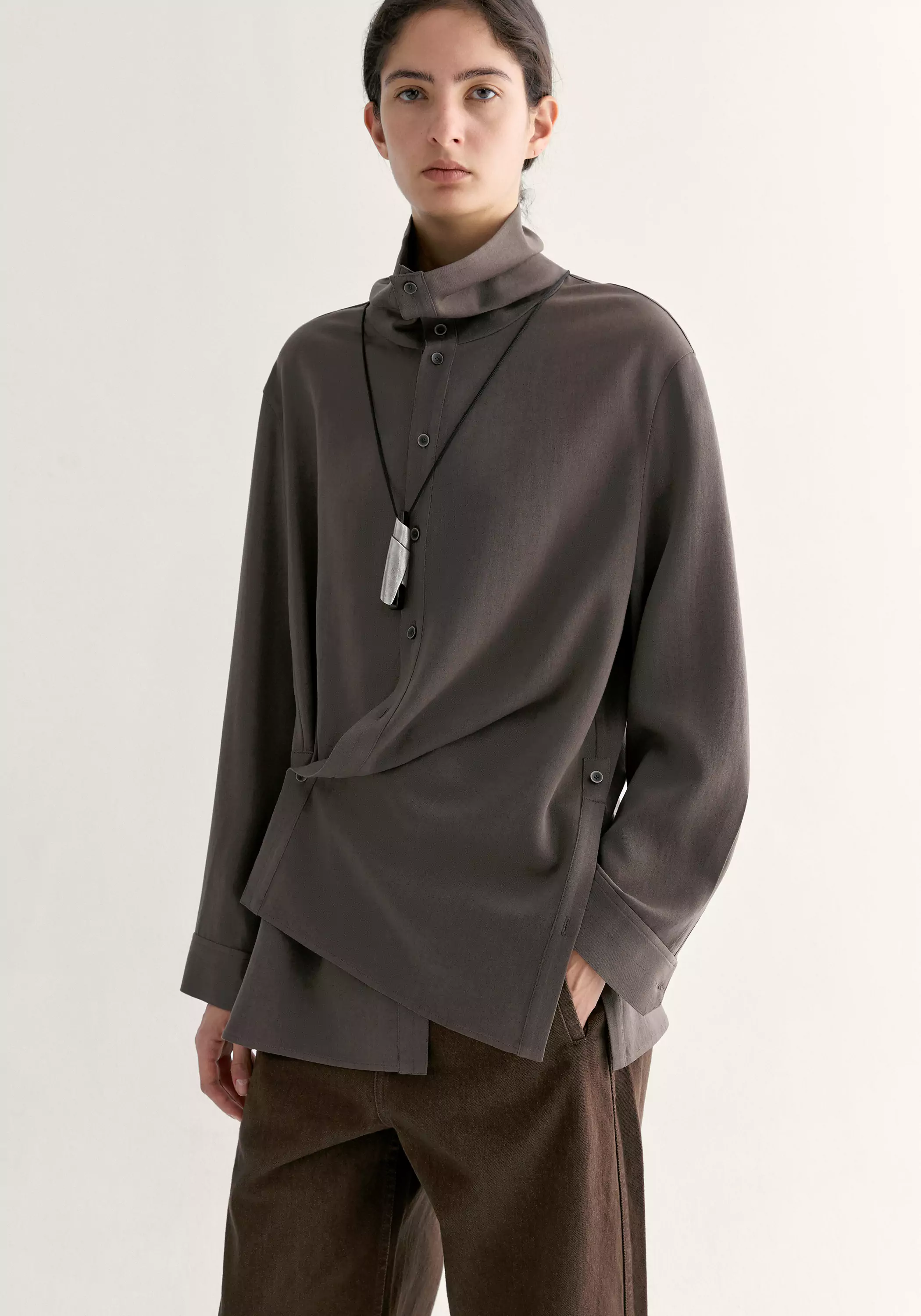 Two-way Collar Shirt - Image 8