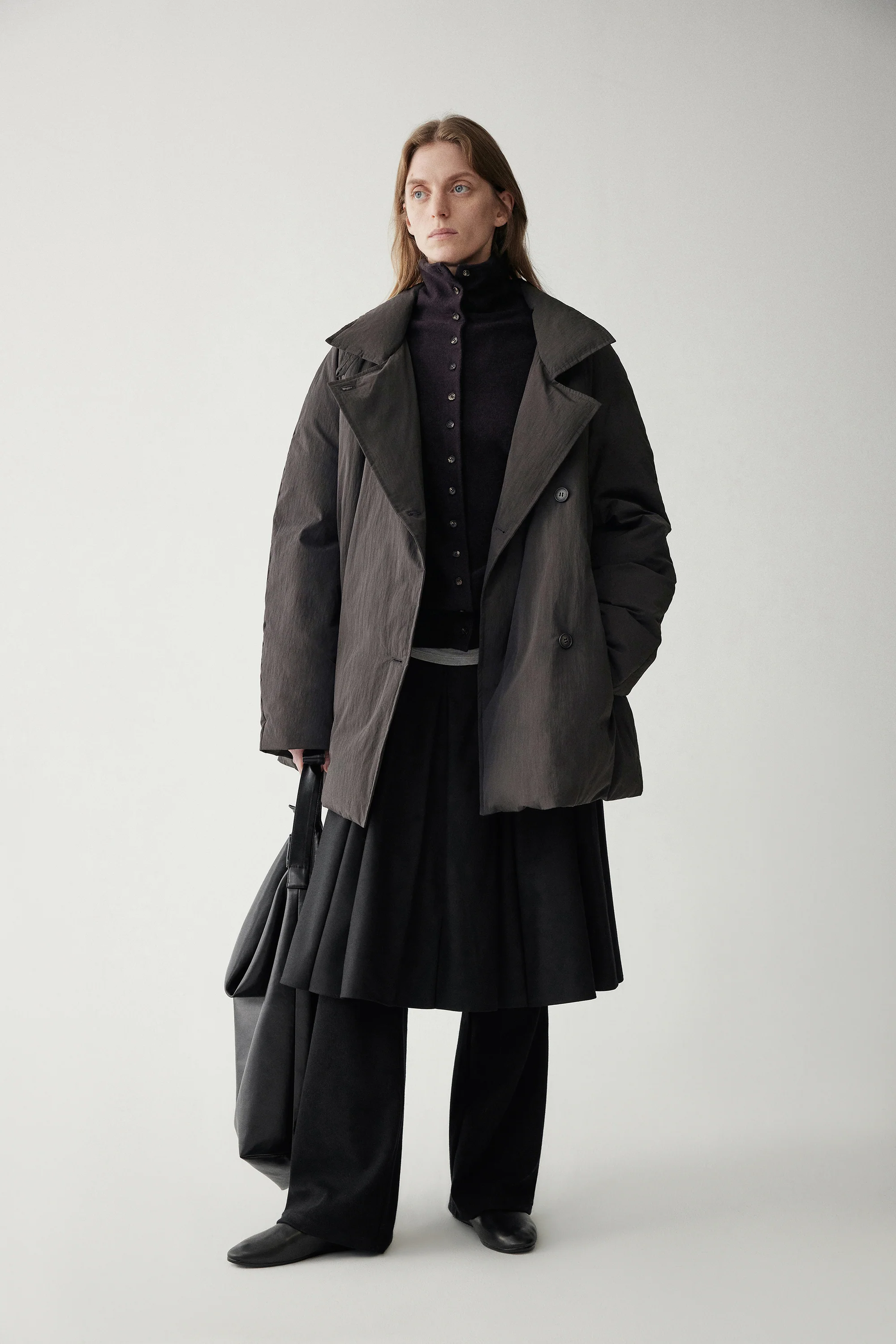 Two-Way Collar Short Down Jacket - Image 5