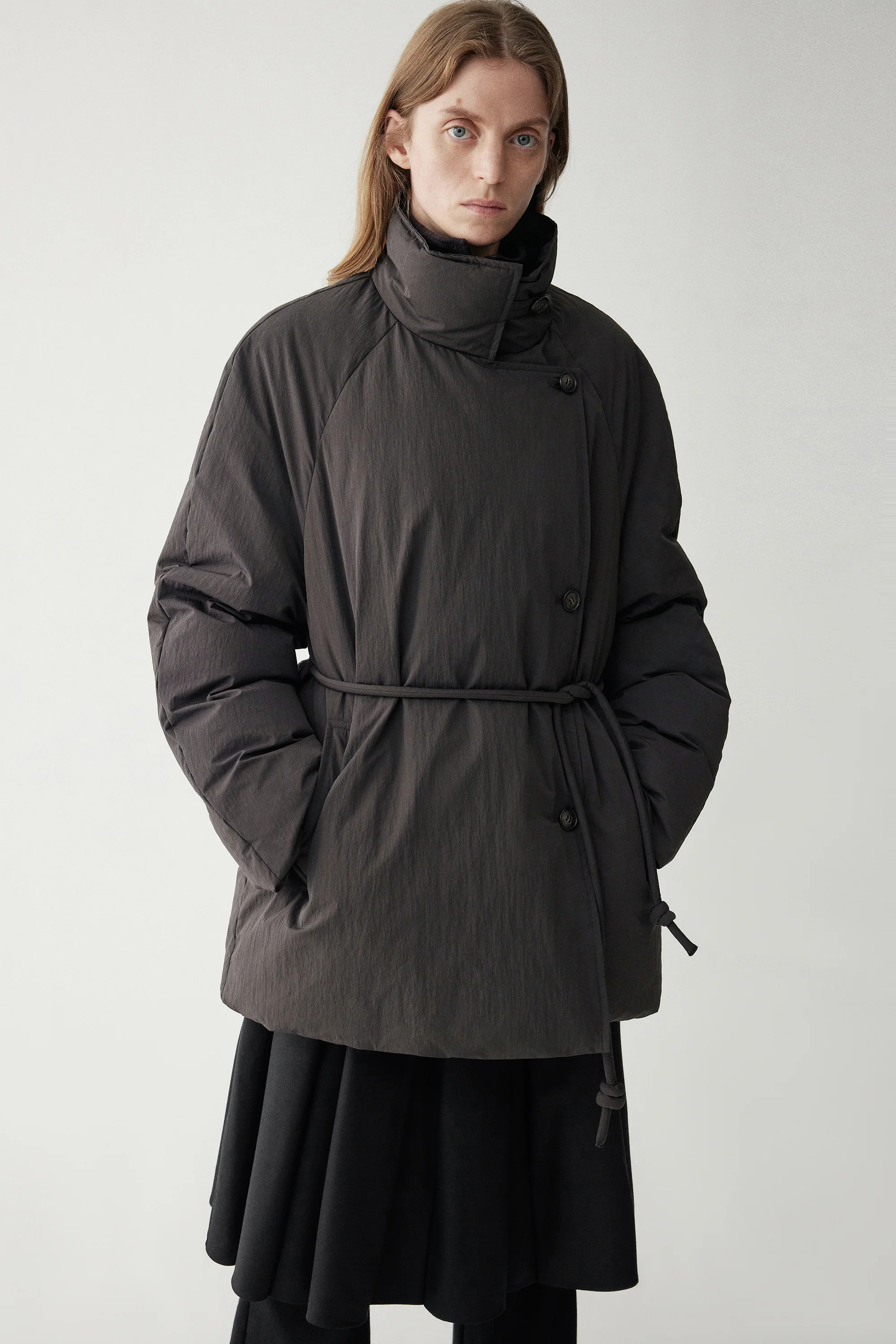 Two-Way Collar Short Down Jacket - Image 7