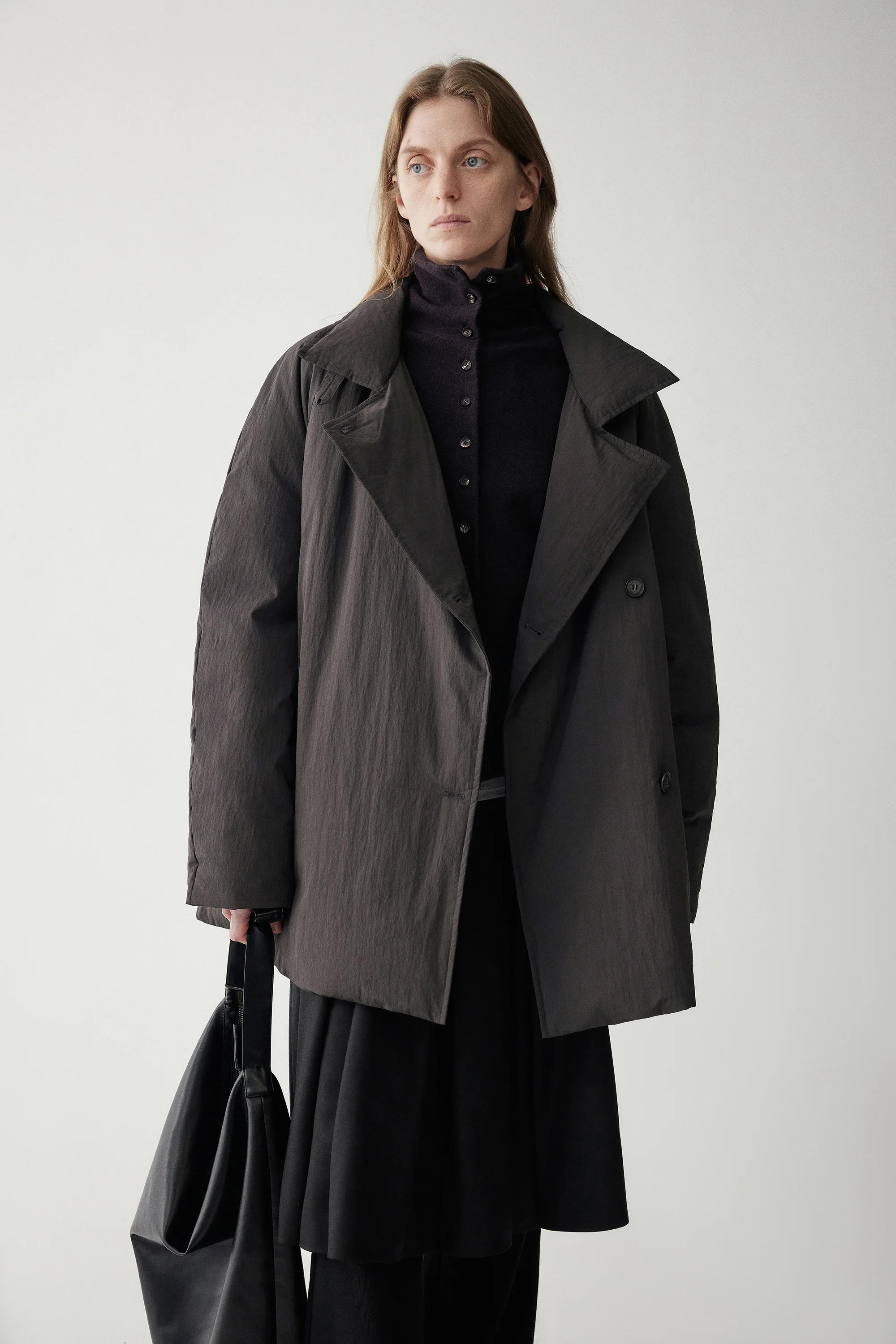 Two-Way Collar Short Down Jacket - Image 8