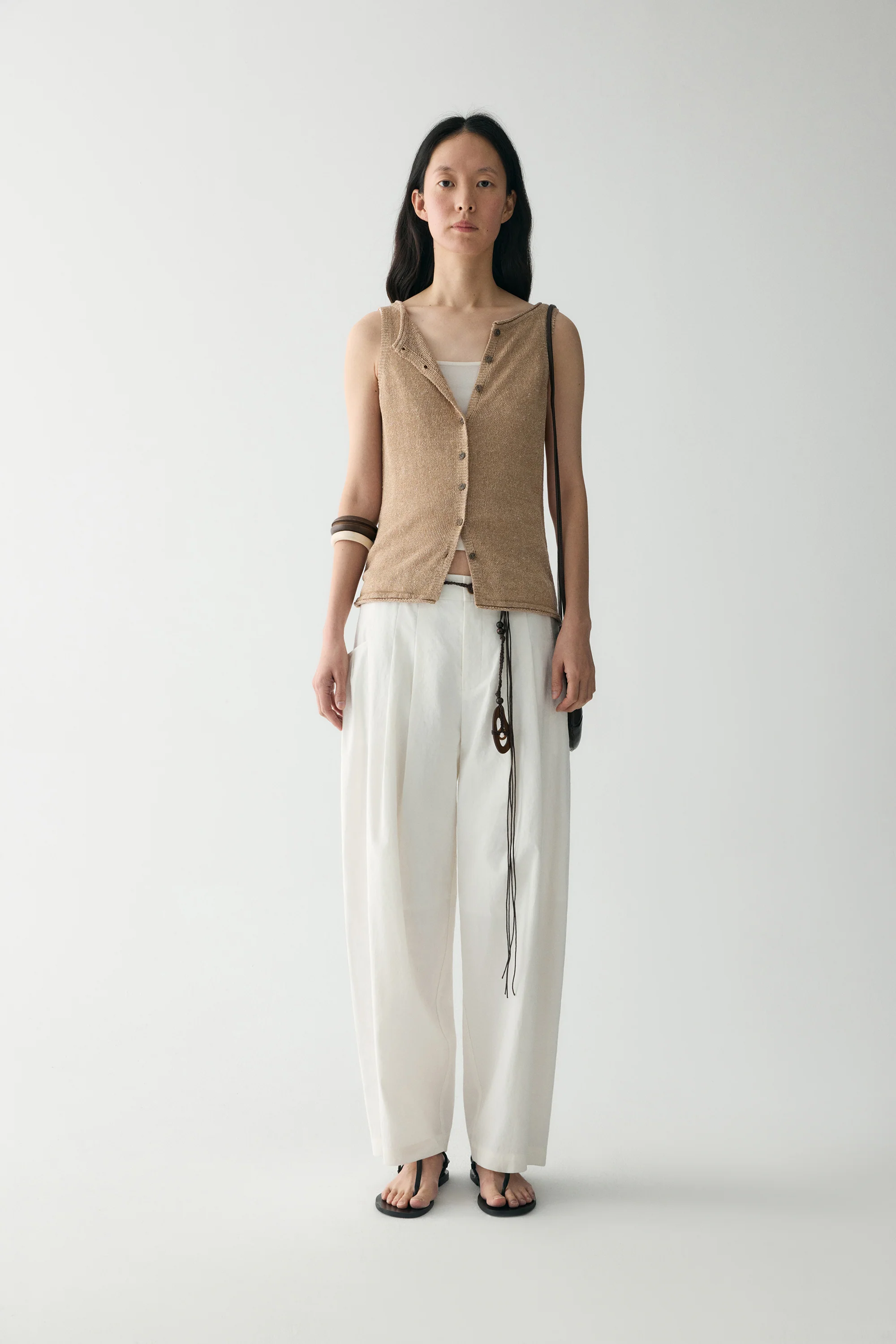 Two-way Linen Knitted Vest - Image 15