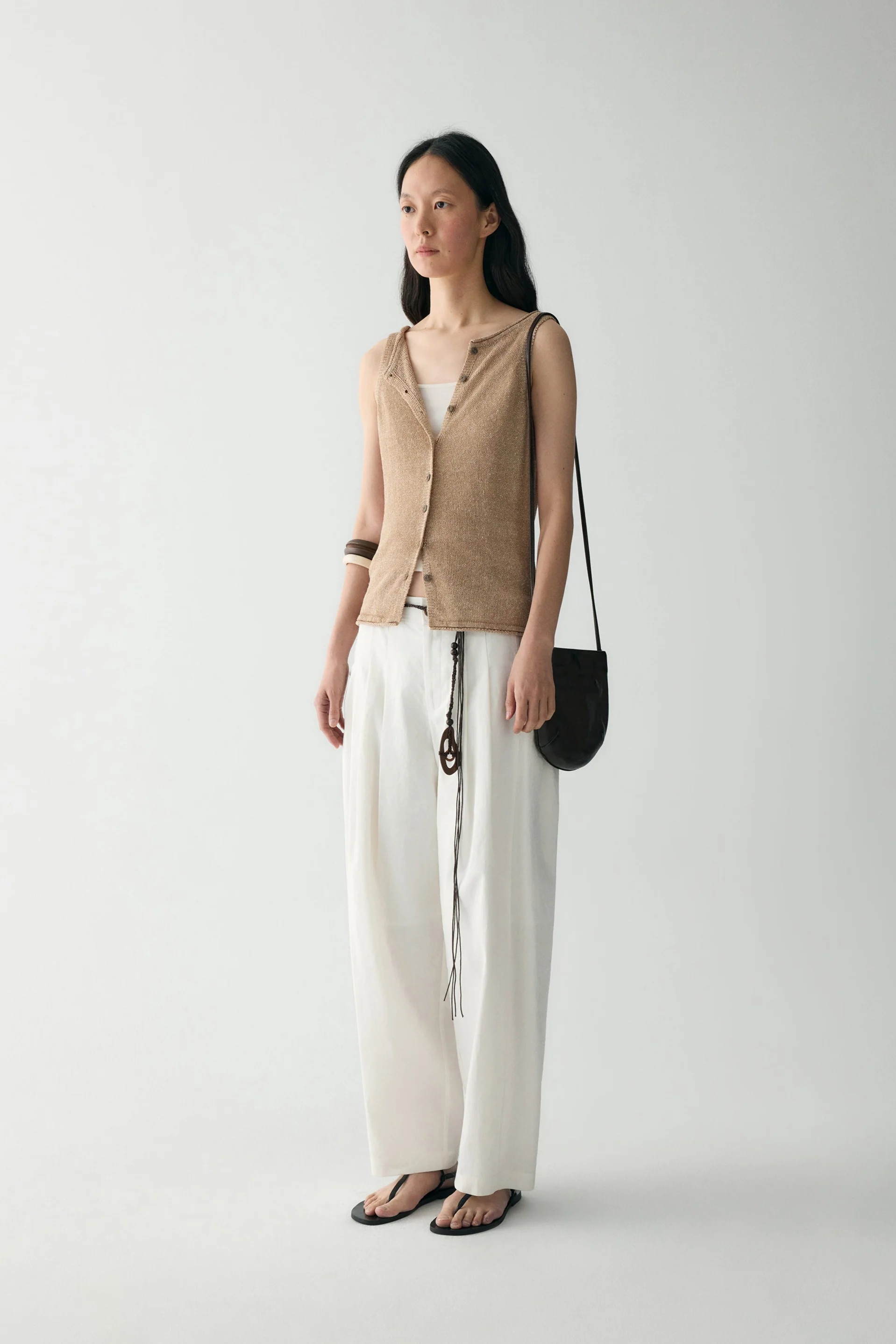 Two-way Linen Knitted Vest - Image 17