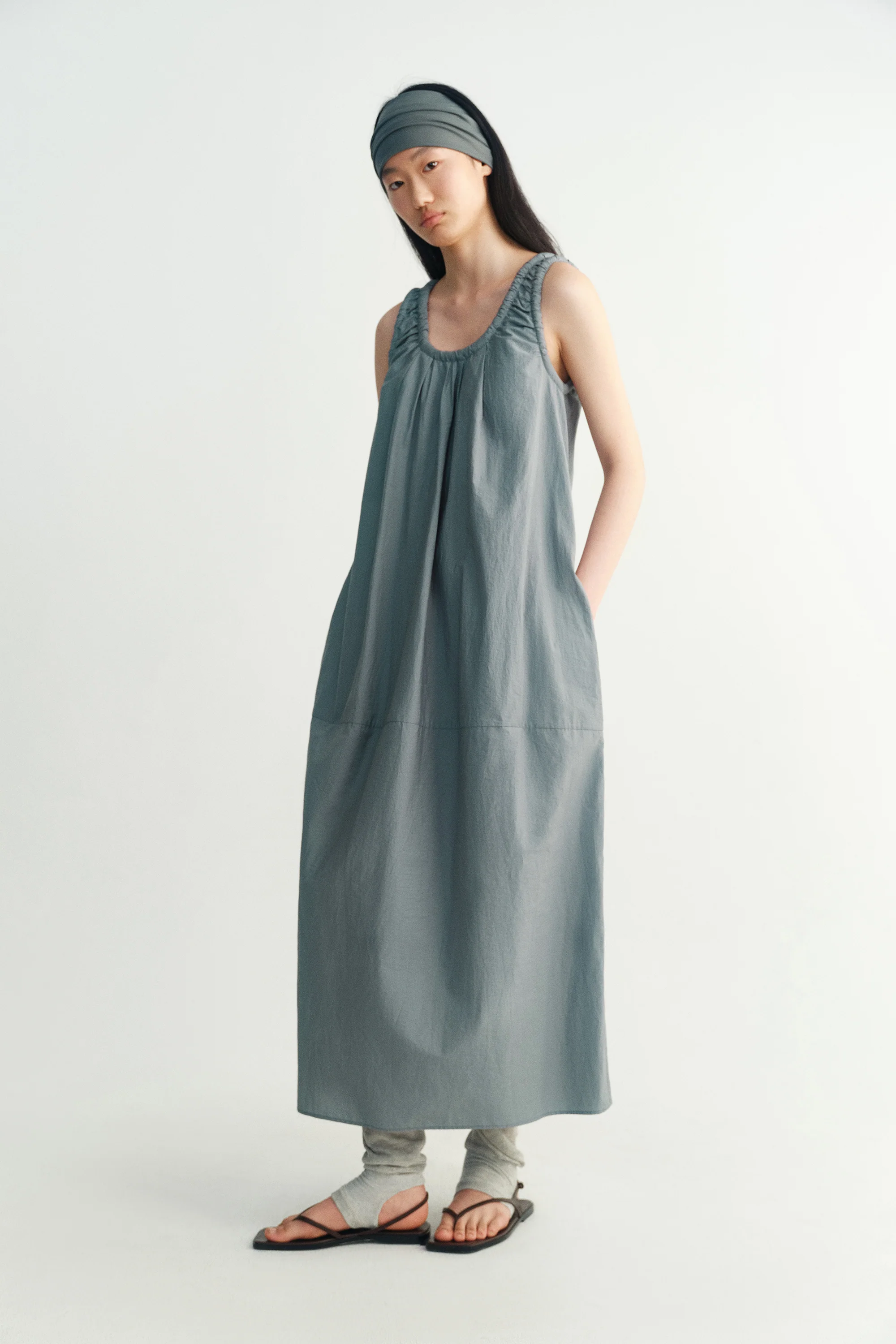U-line Cotton Belted Dress - Image 13