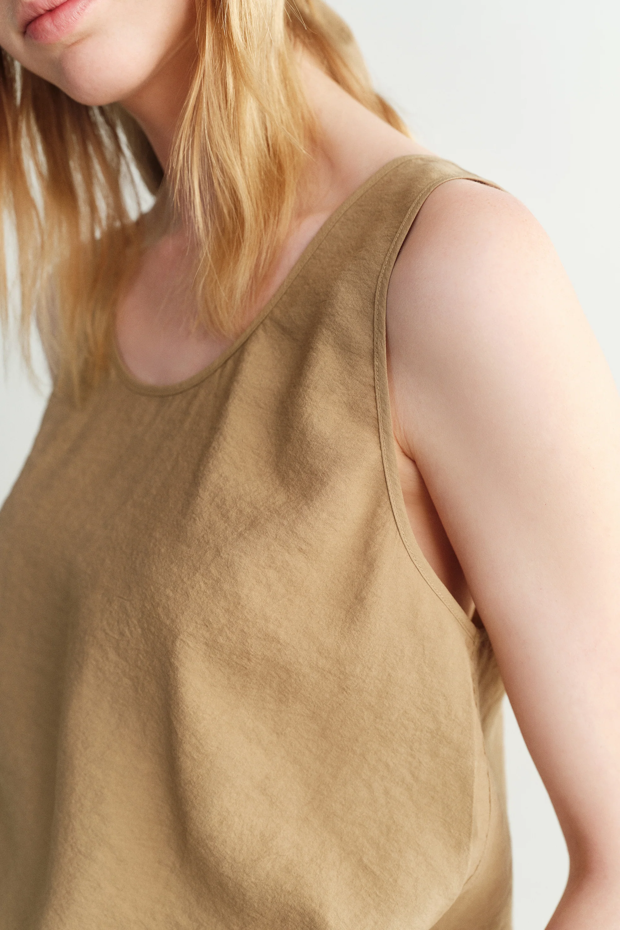 U-neckline Silk Top - Image 11