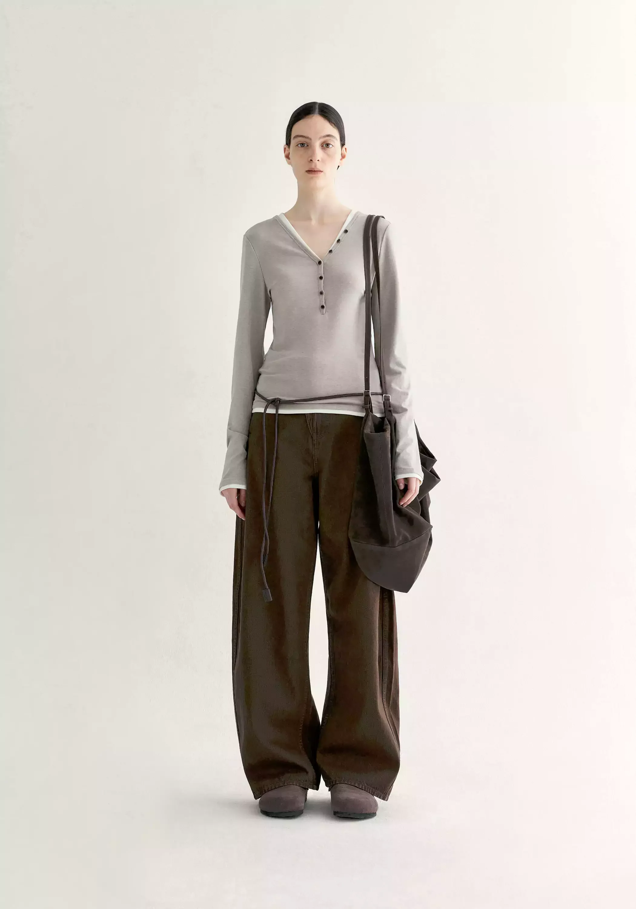 V-neck Buttoned Top - Image 5