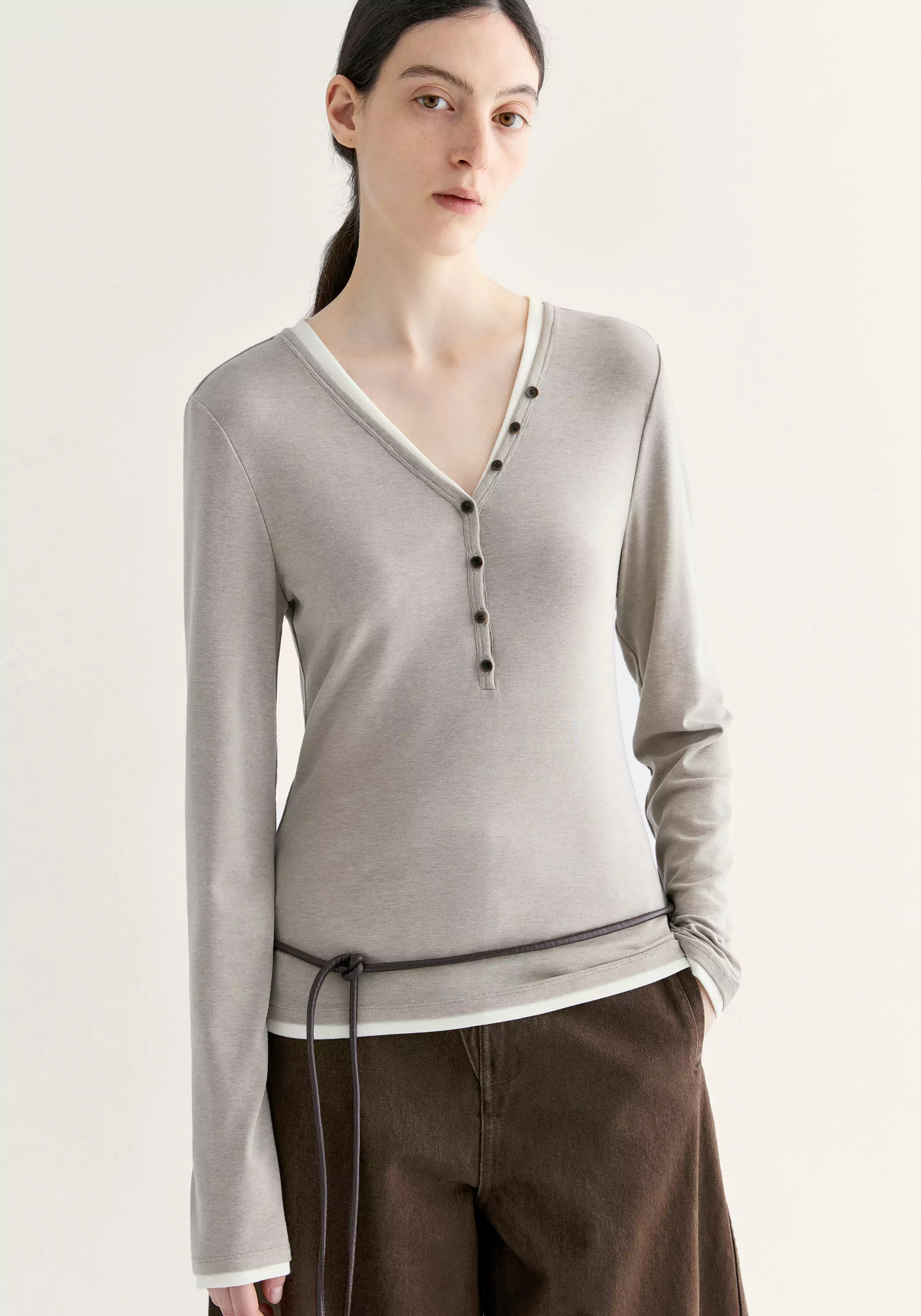 V-neck Buttoned Top - Image 7
