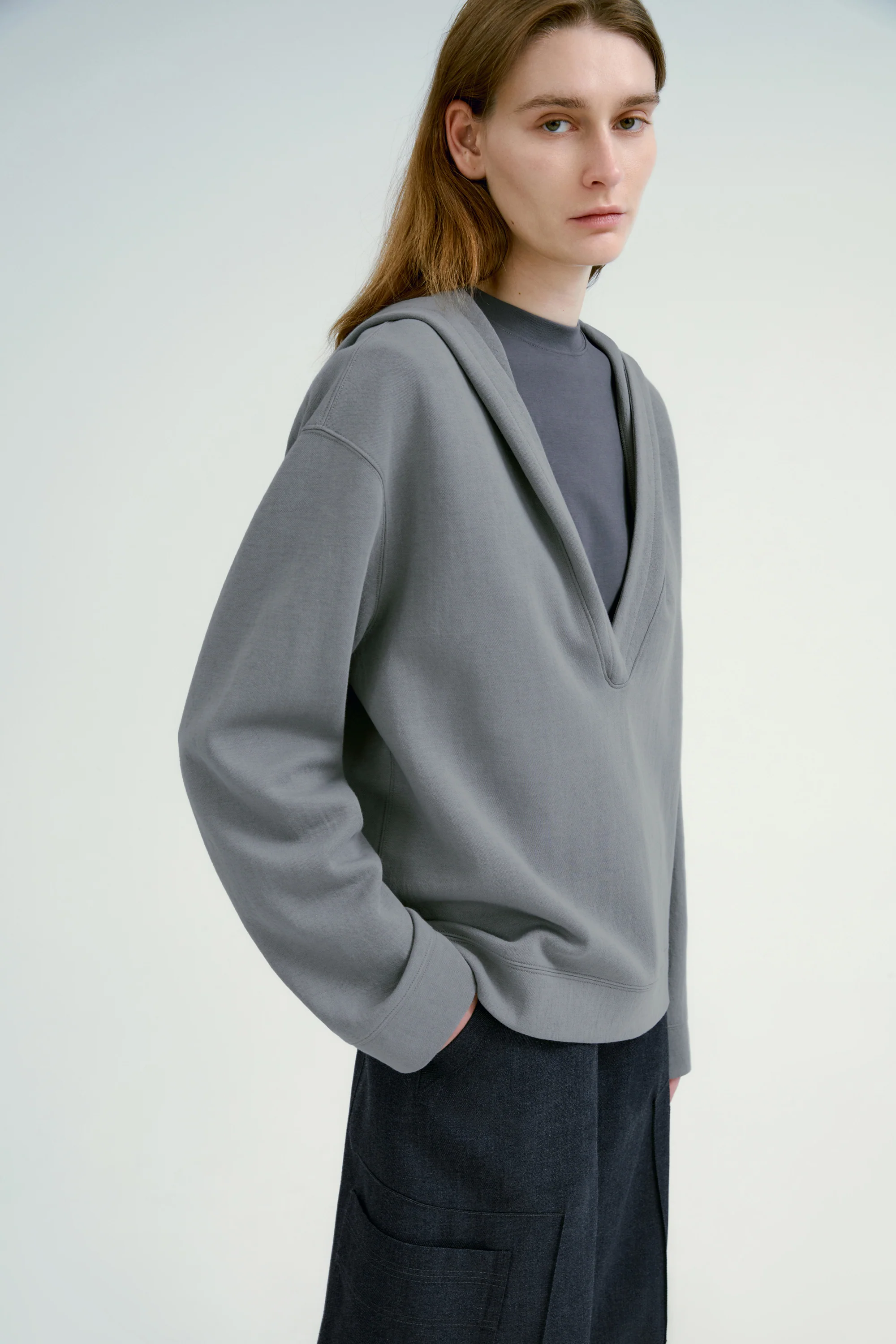 V-neck Hoodie - Image 11