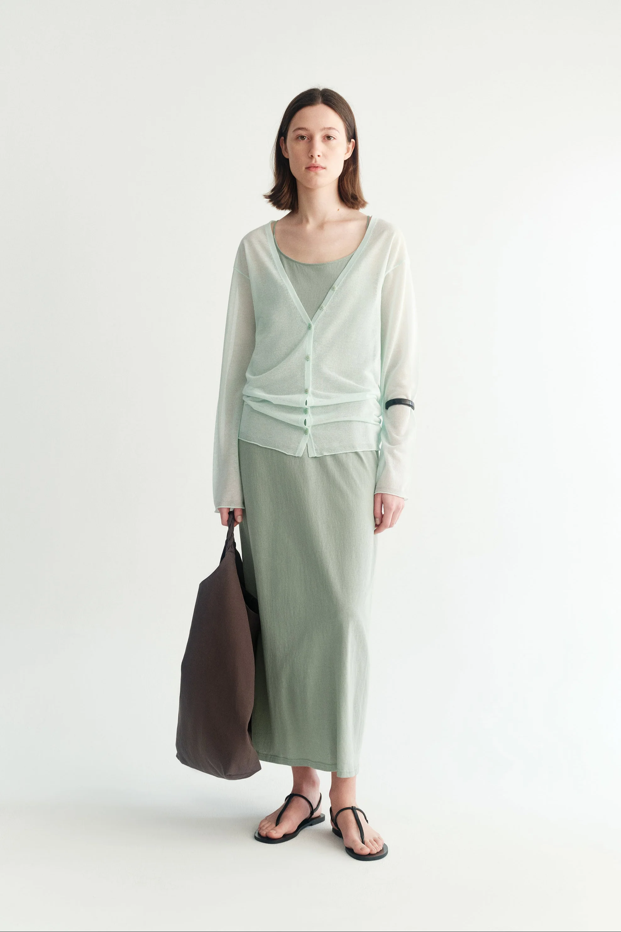 V-neck Knitted Cardigan - Image 11