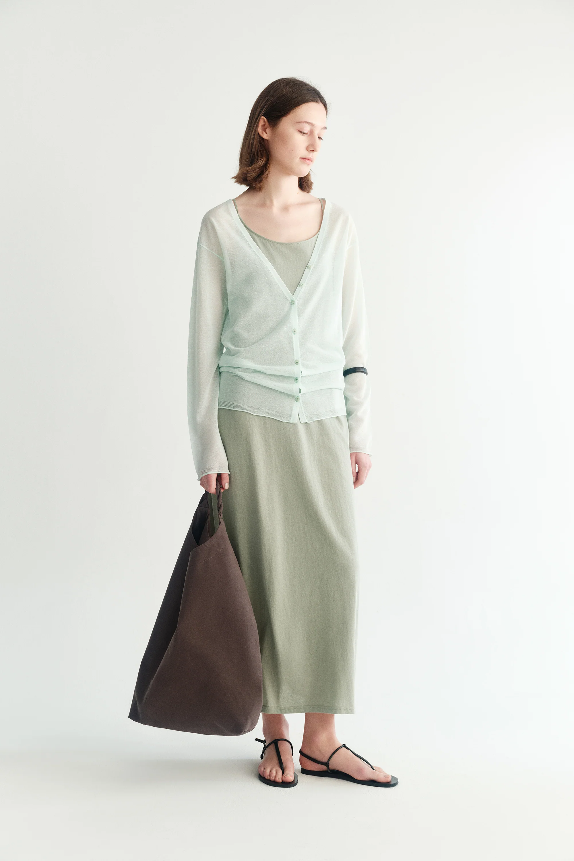V-neck Knitted Cardigan - Image 12