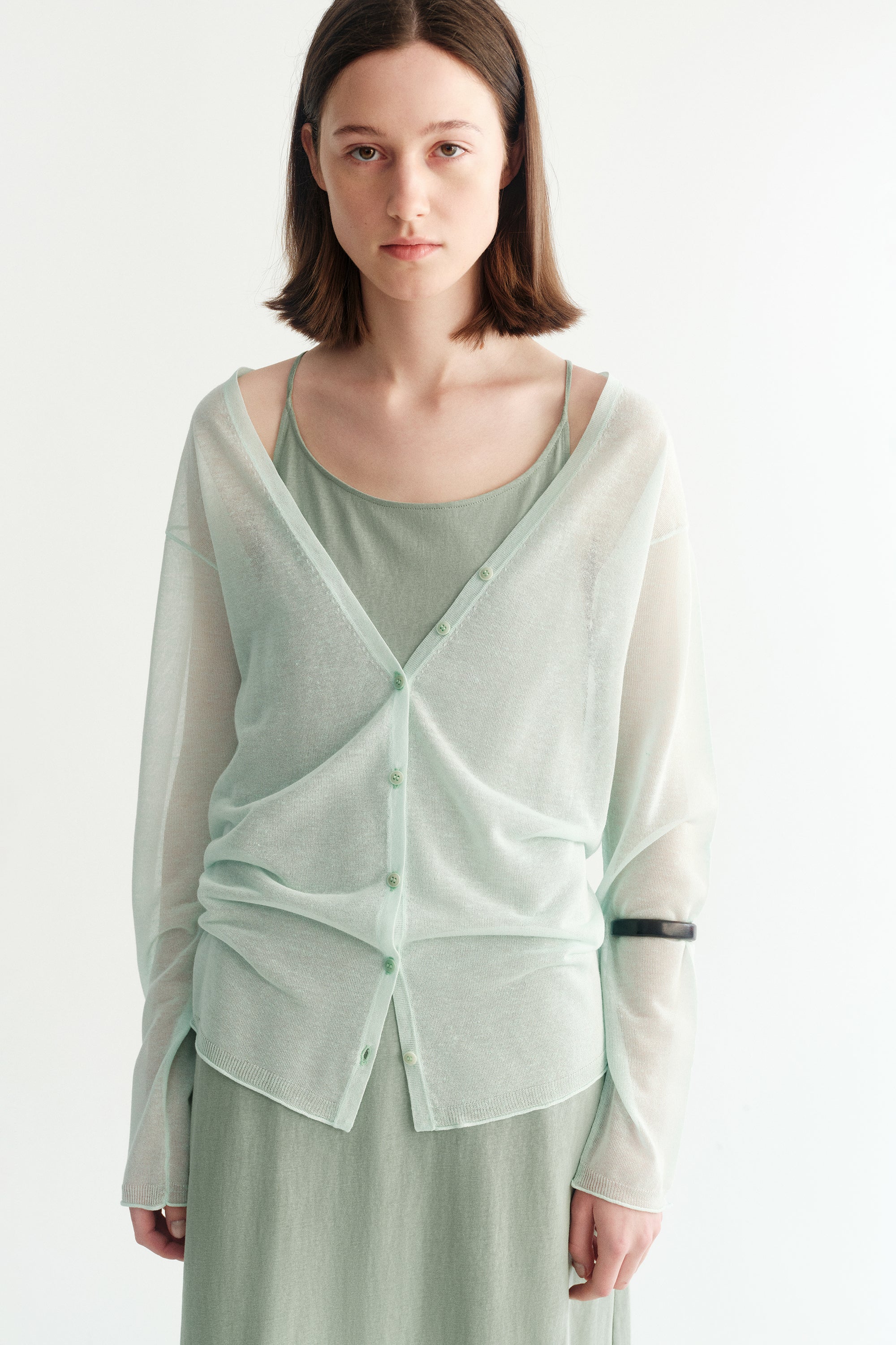 V-neck Knitted Cardigan - Image 13