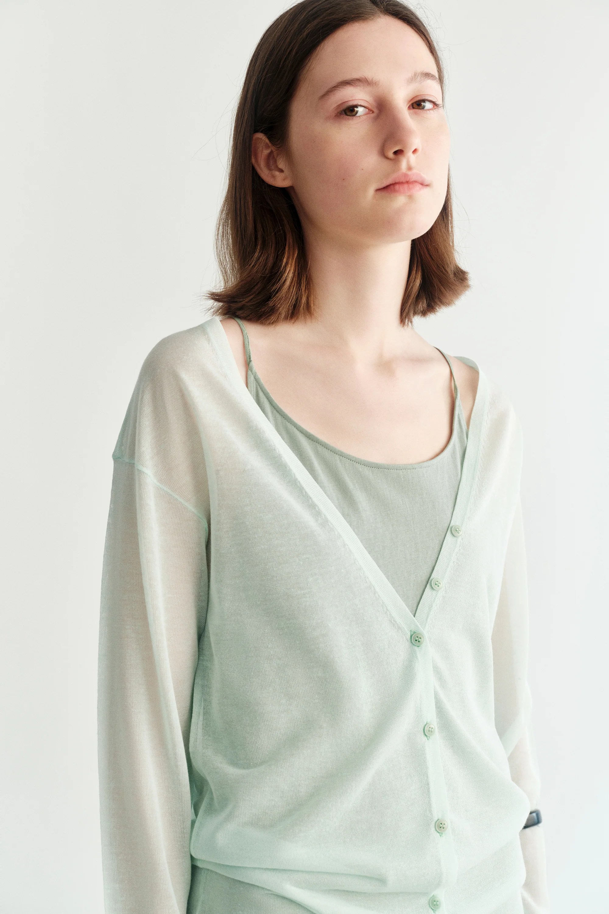 V-neck Knitted Cardigan - Image 14