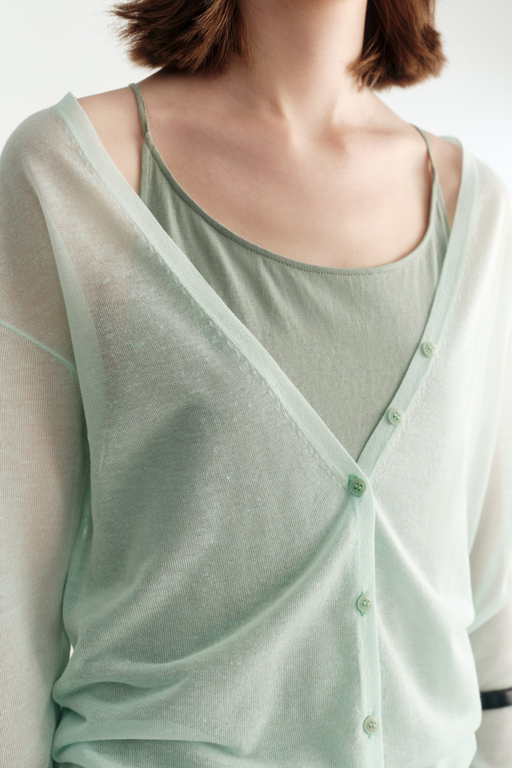 V-neck Knitted Cardigan - Image 15