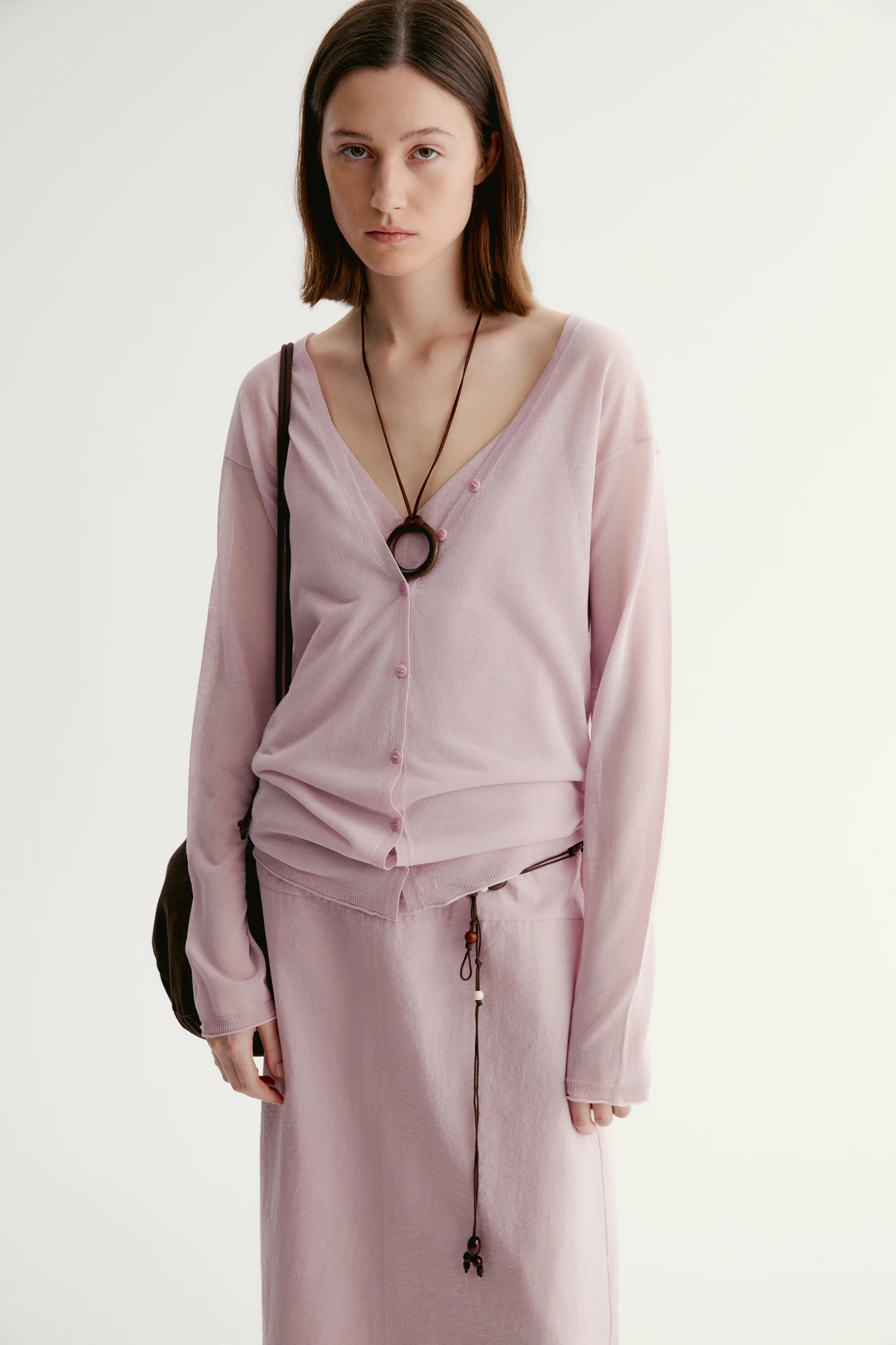 V-neck Knitted Cardigan - Image 22