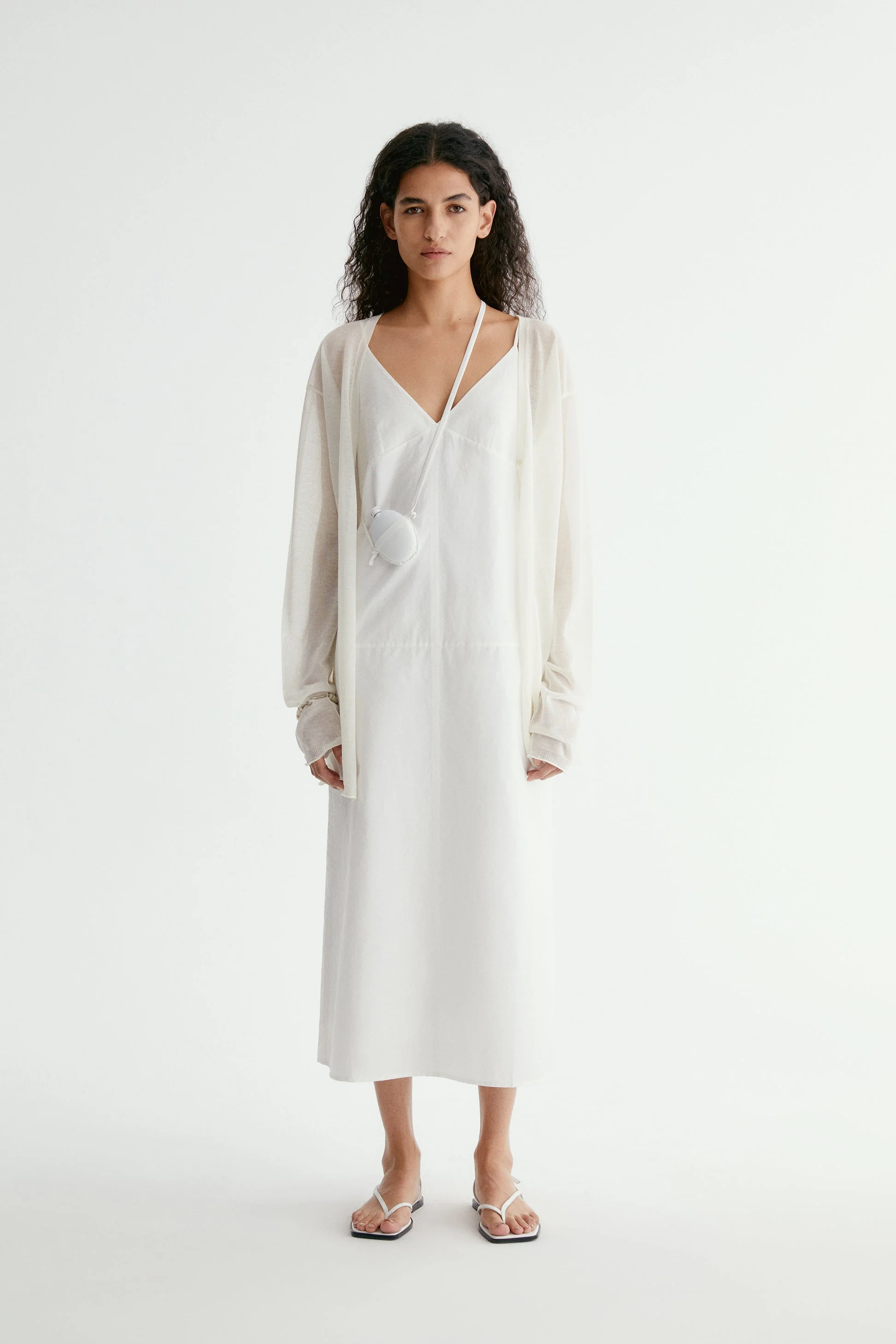 V-neck Knitted Cardigan - Image 3