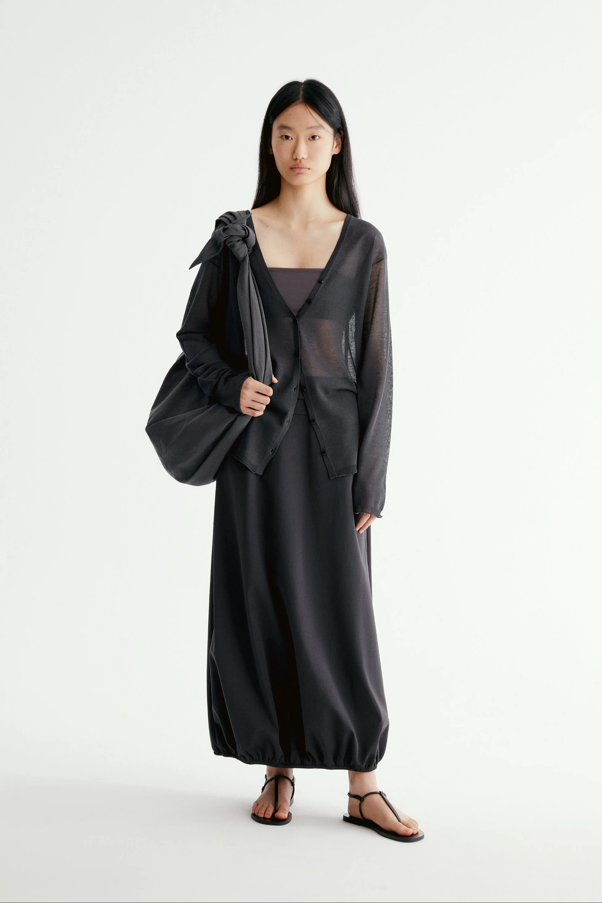 V-neck Knitted Cardigan - Image 6