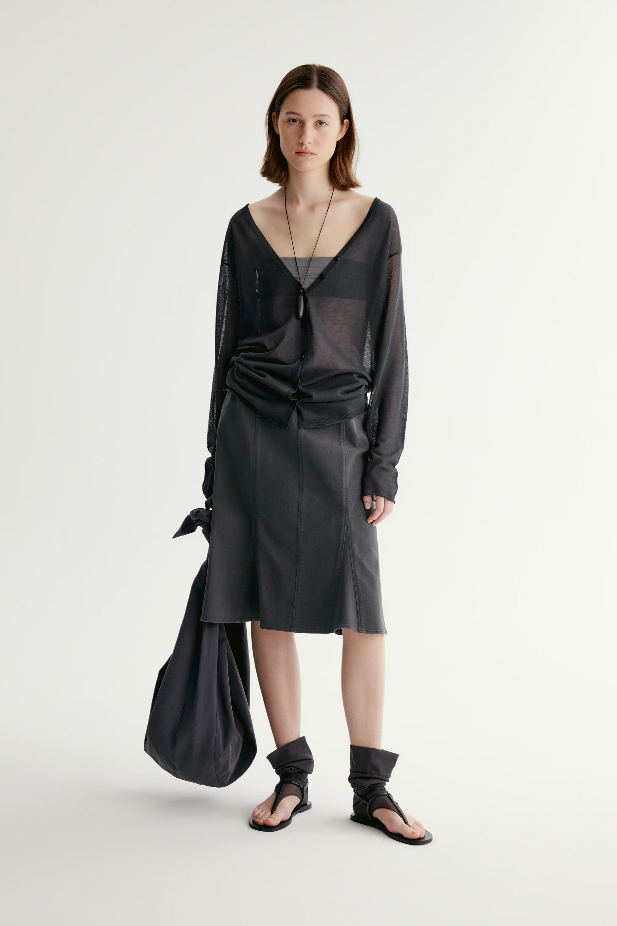 V-neck Knitted Cardigan - Image 8