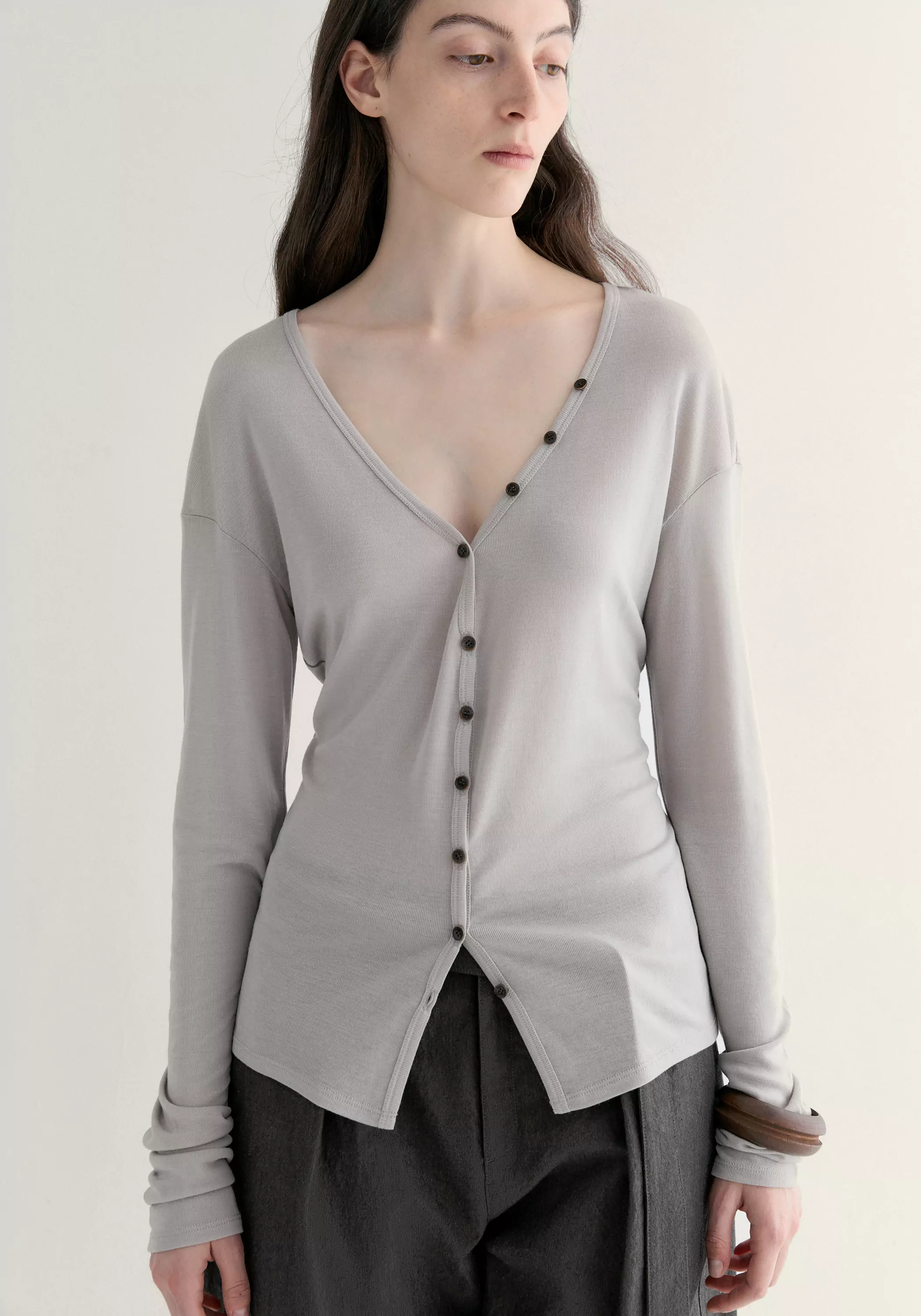 V-neck Knitted Top - Image 17