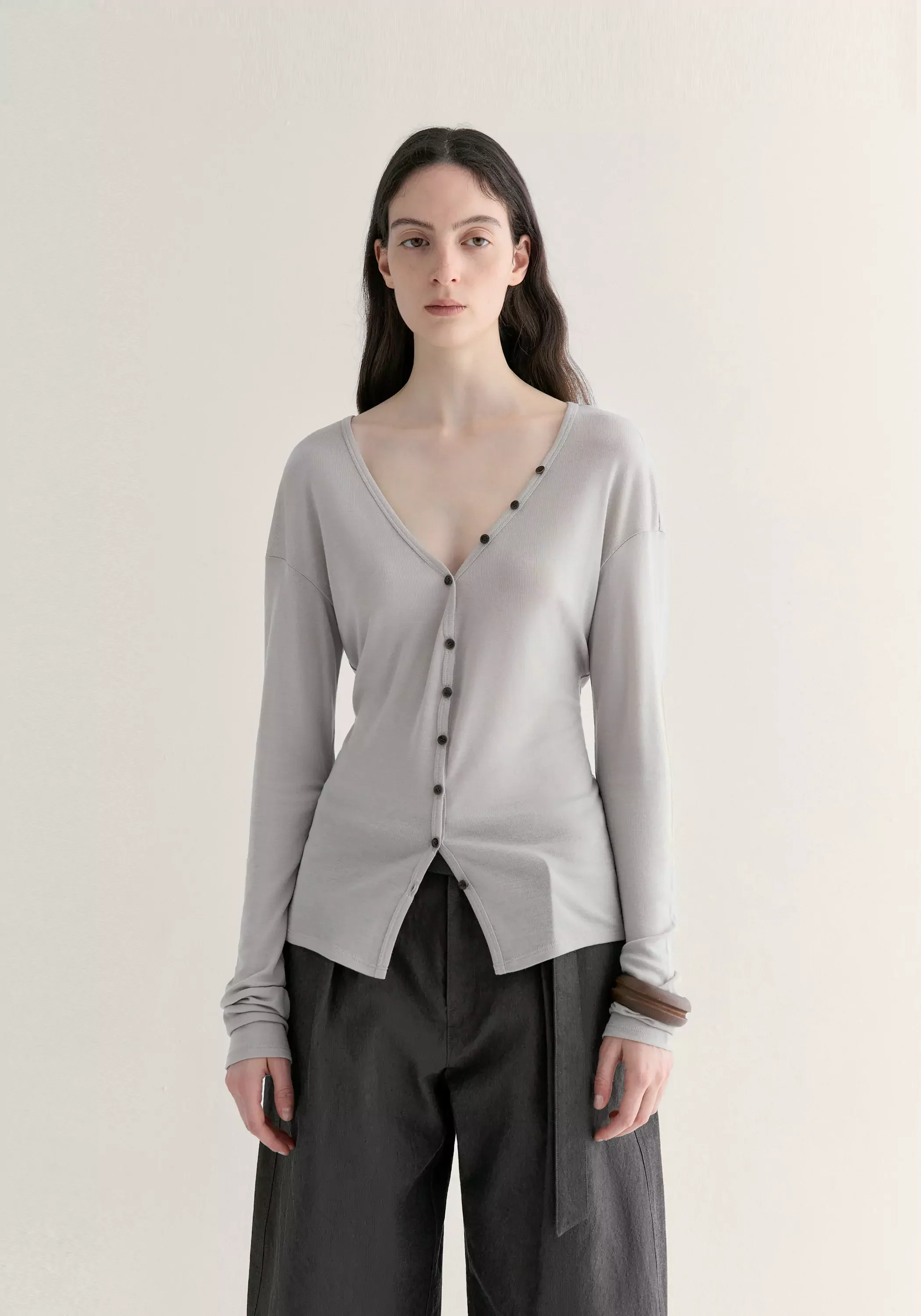 V-neck Knitted Top - Image 3