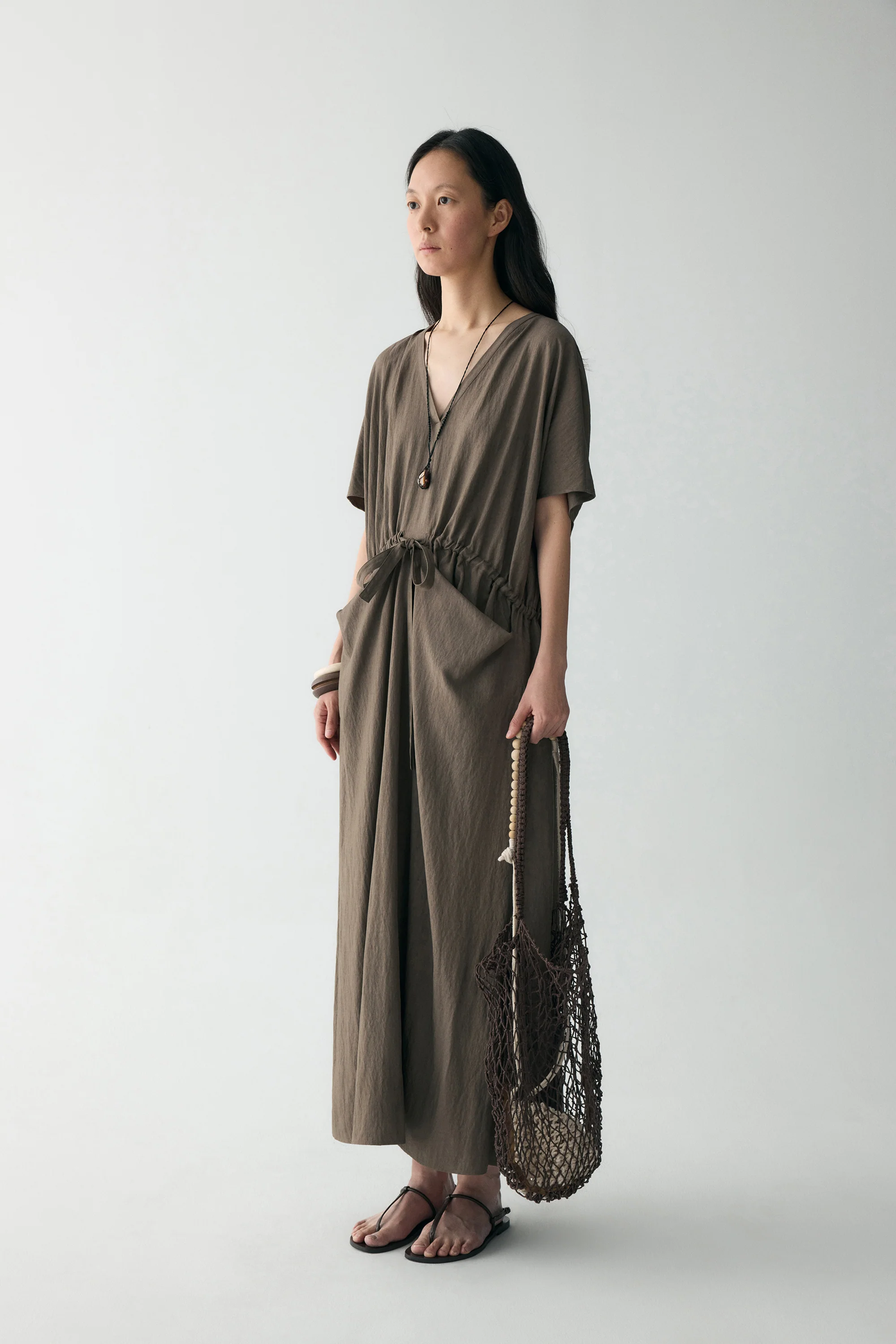 V-neck Pocket Dress - Image 4