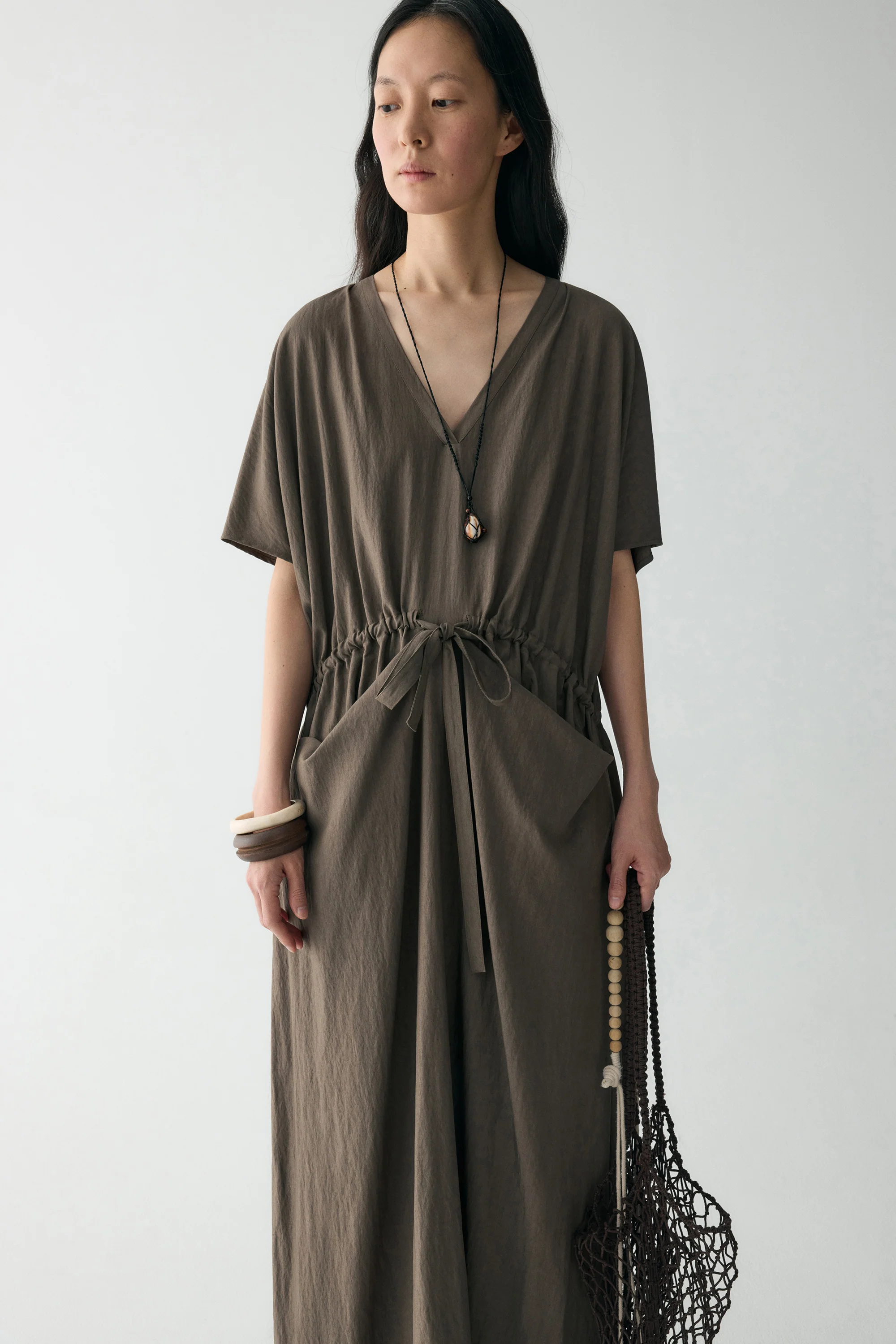 V-neck Pocket Dress - Image 6