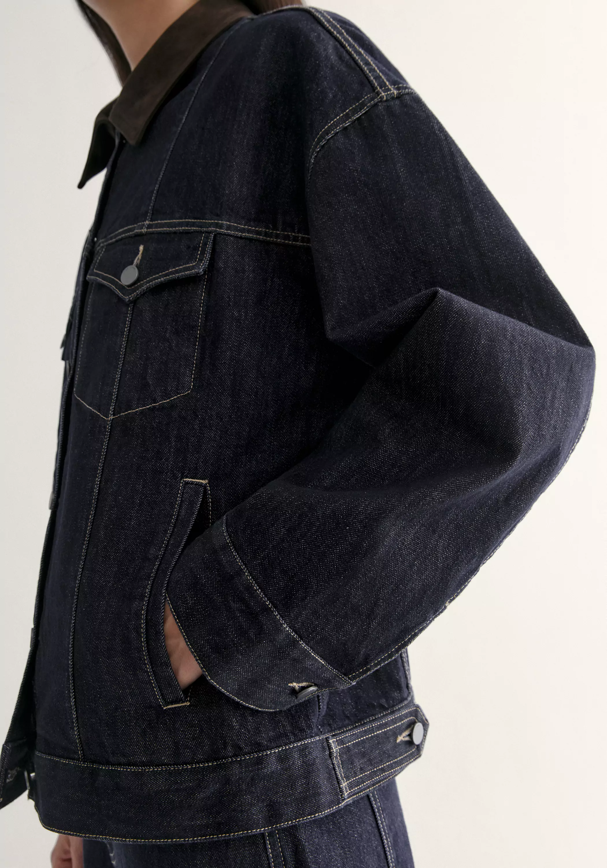 Volume Denim Jacket - Image 8