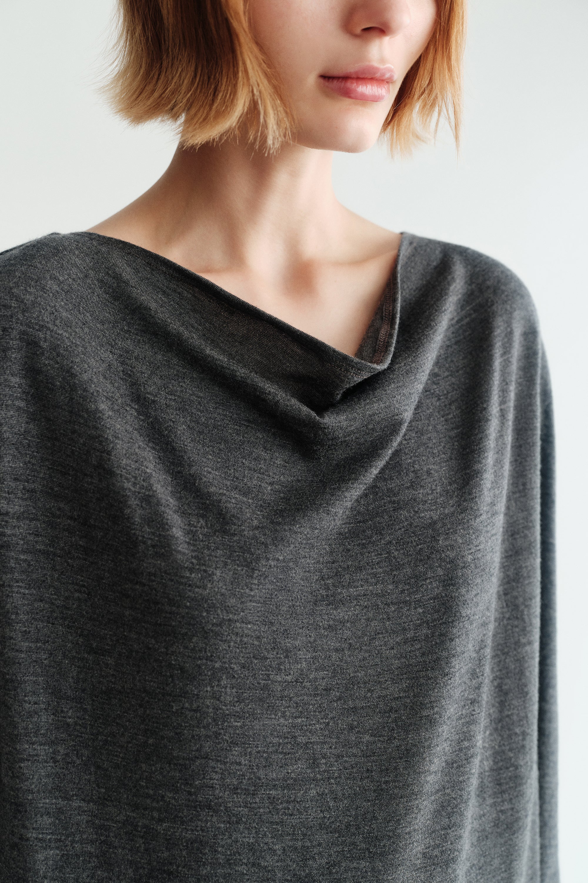 Wool Cowl Neck Top - Image 13