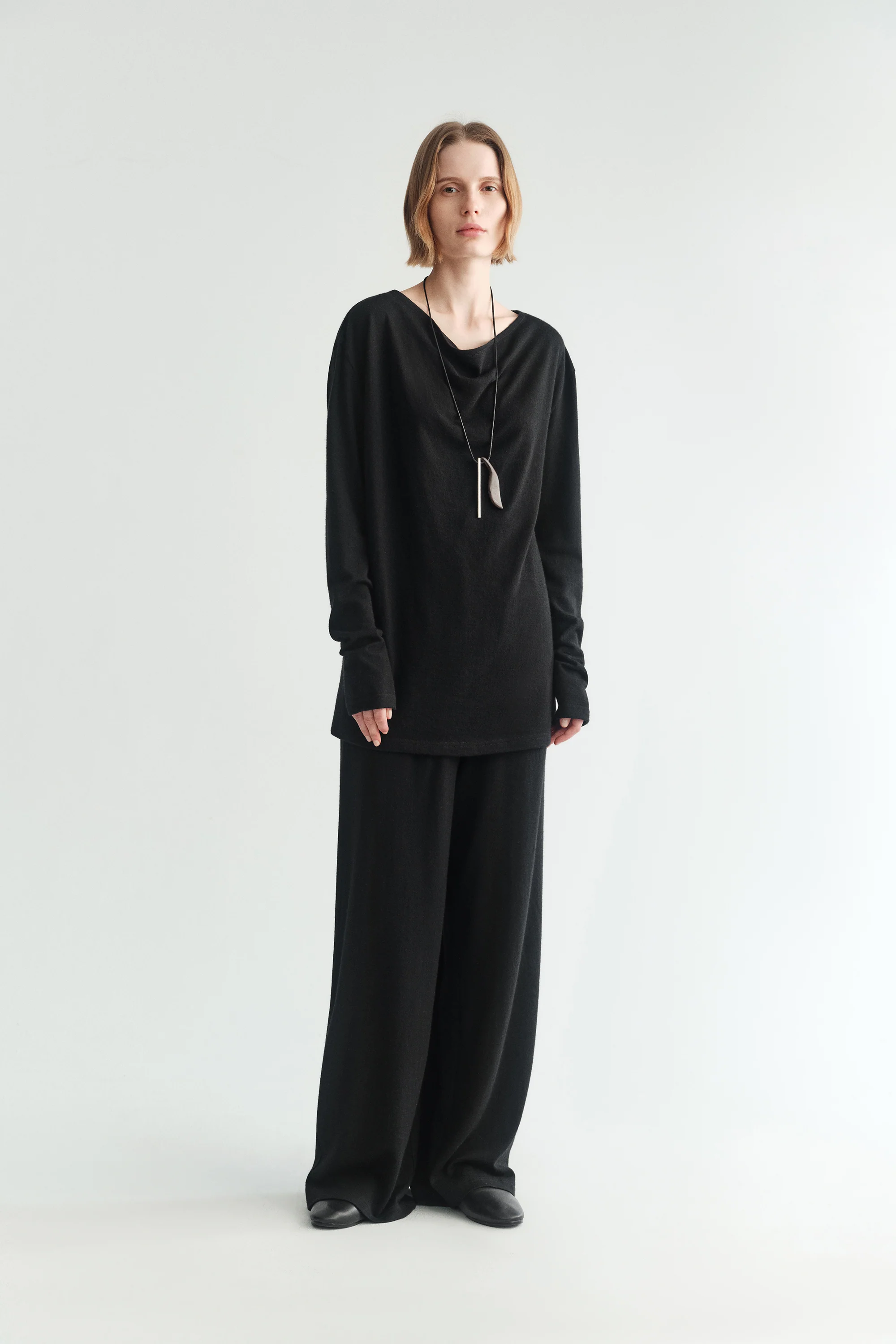 Wool Cowl Neck Top - Image 3
