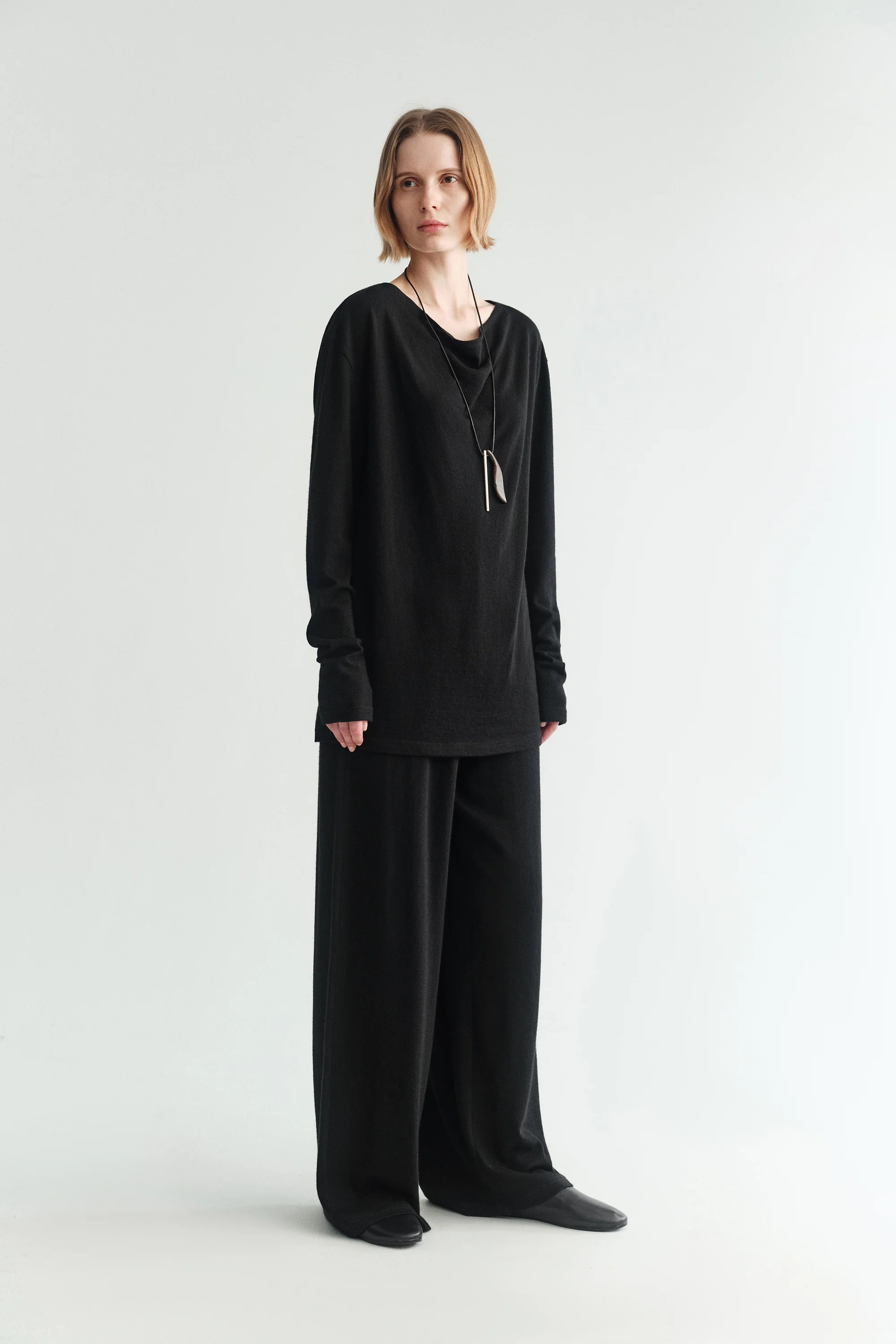 Wool Cowl Neck Top - Image 4