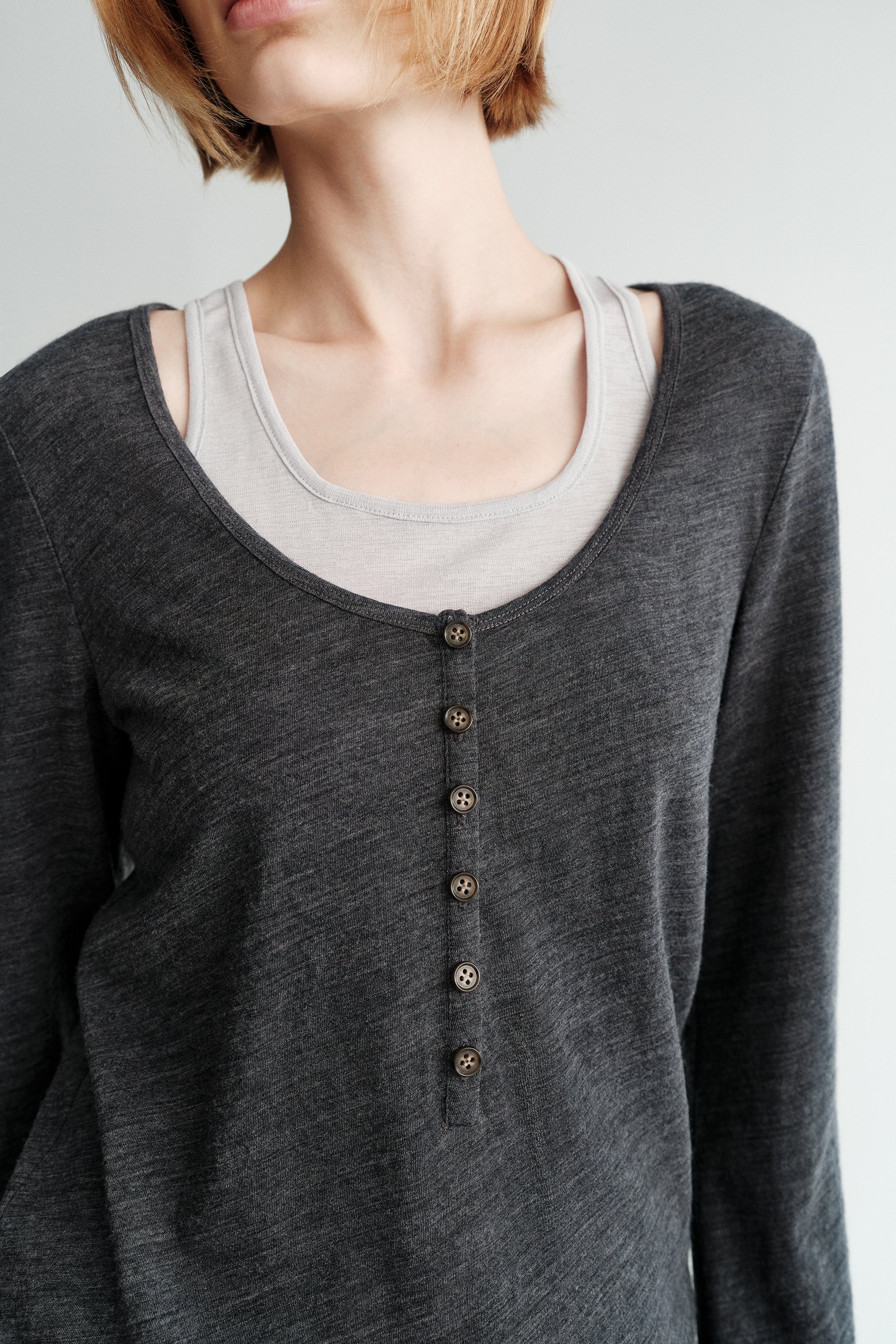 Wool Henley Collar Shirt - Image 12