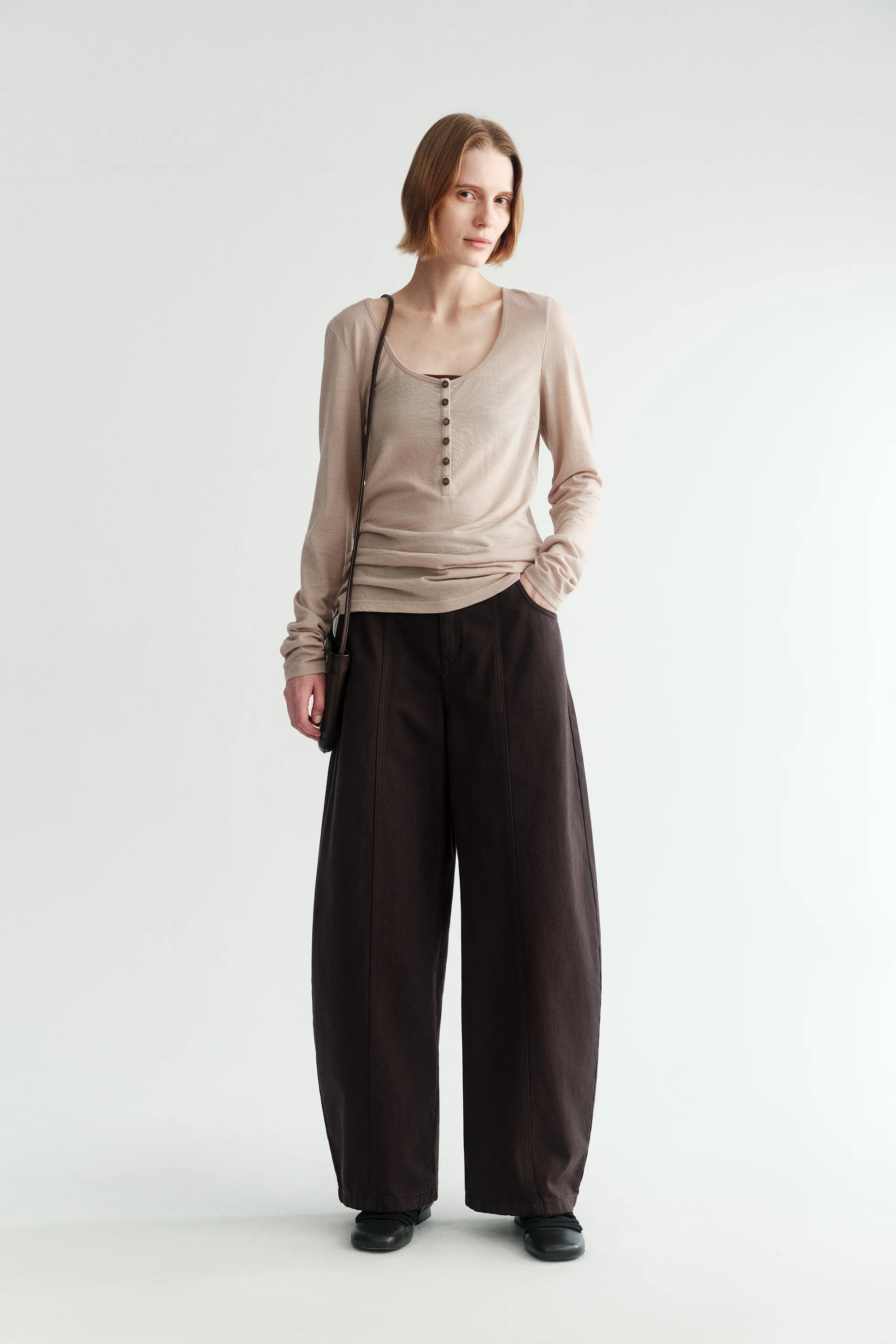 Wool Henley Collar Shirt - Image 5