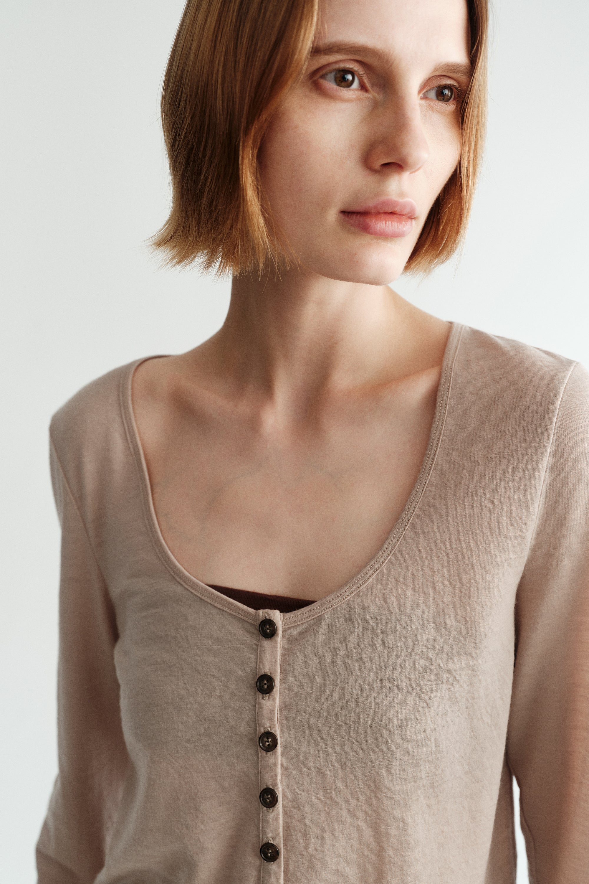 Wool Henley Collar Shirt - Image 8