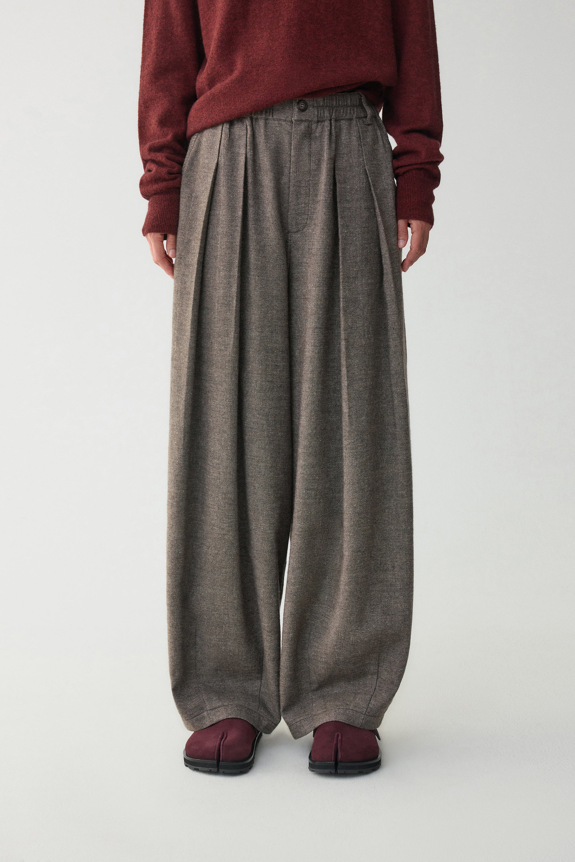 Wool-linen blend pants - Image 11