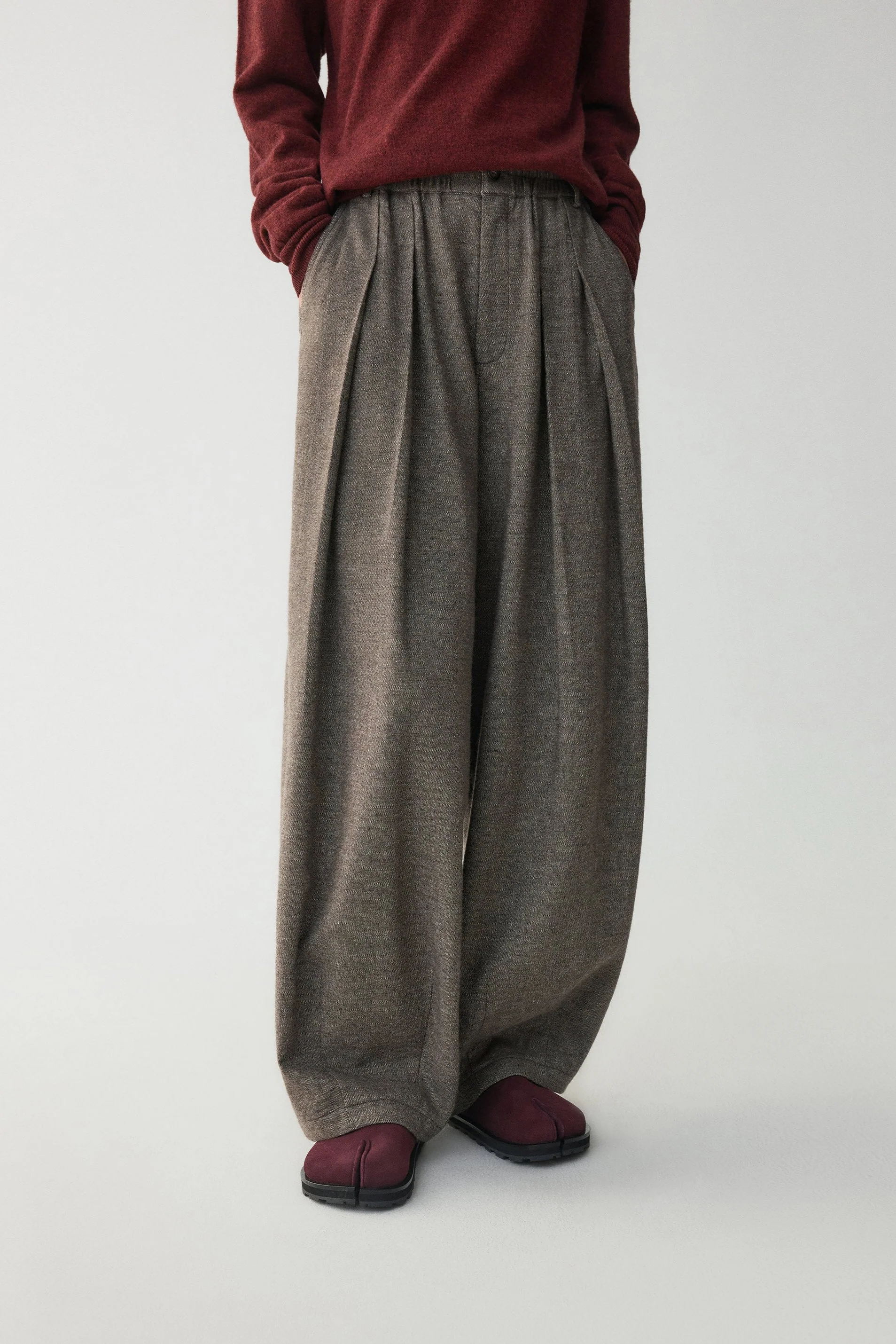 Wool-linen blend pants - Image 12