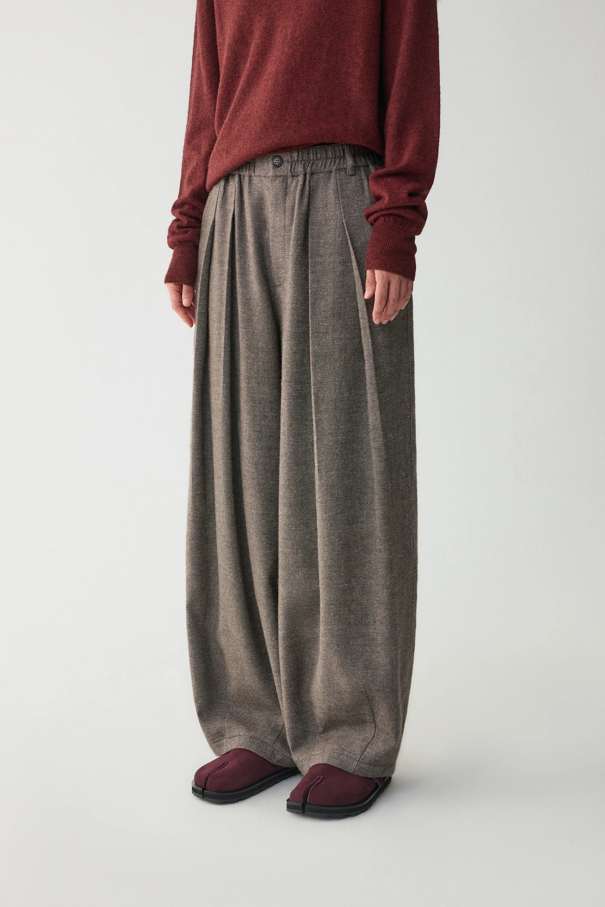 Wool-linen blend pants - Image 13